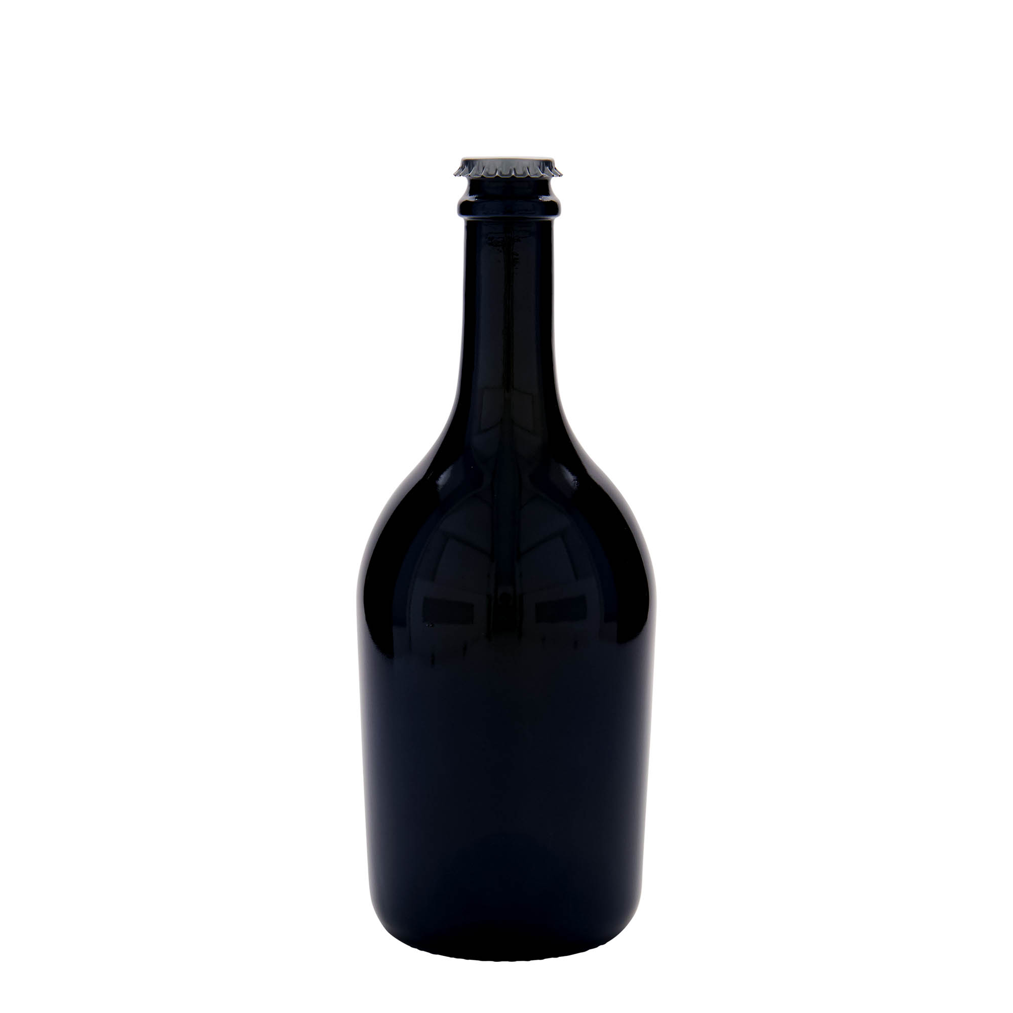 750 ml beer/champagne bottle 'Butterfly', glass, antique green, opening: crown cap 750 ml beer/champagne bottle 'Butterfly', glass, antique green, opening: crown cap