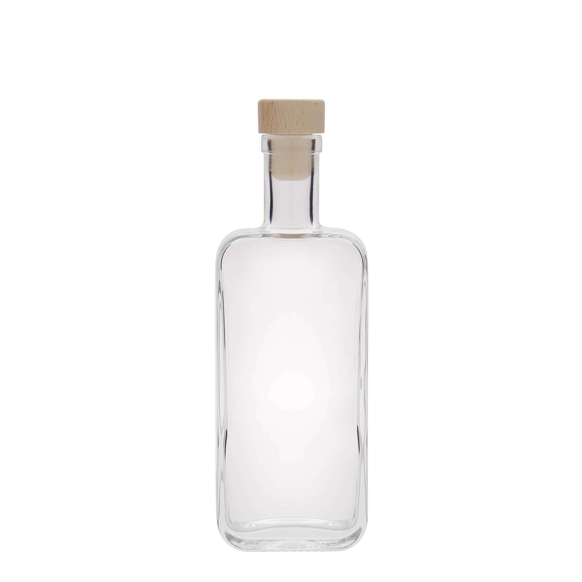 200 ml glass bottle 'Nice', rectangular, opening: cork