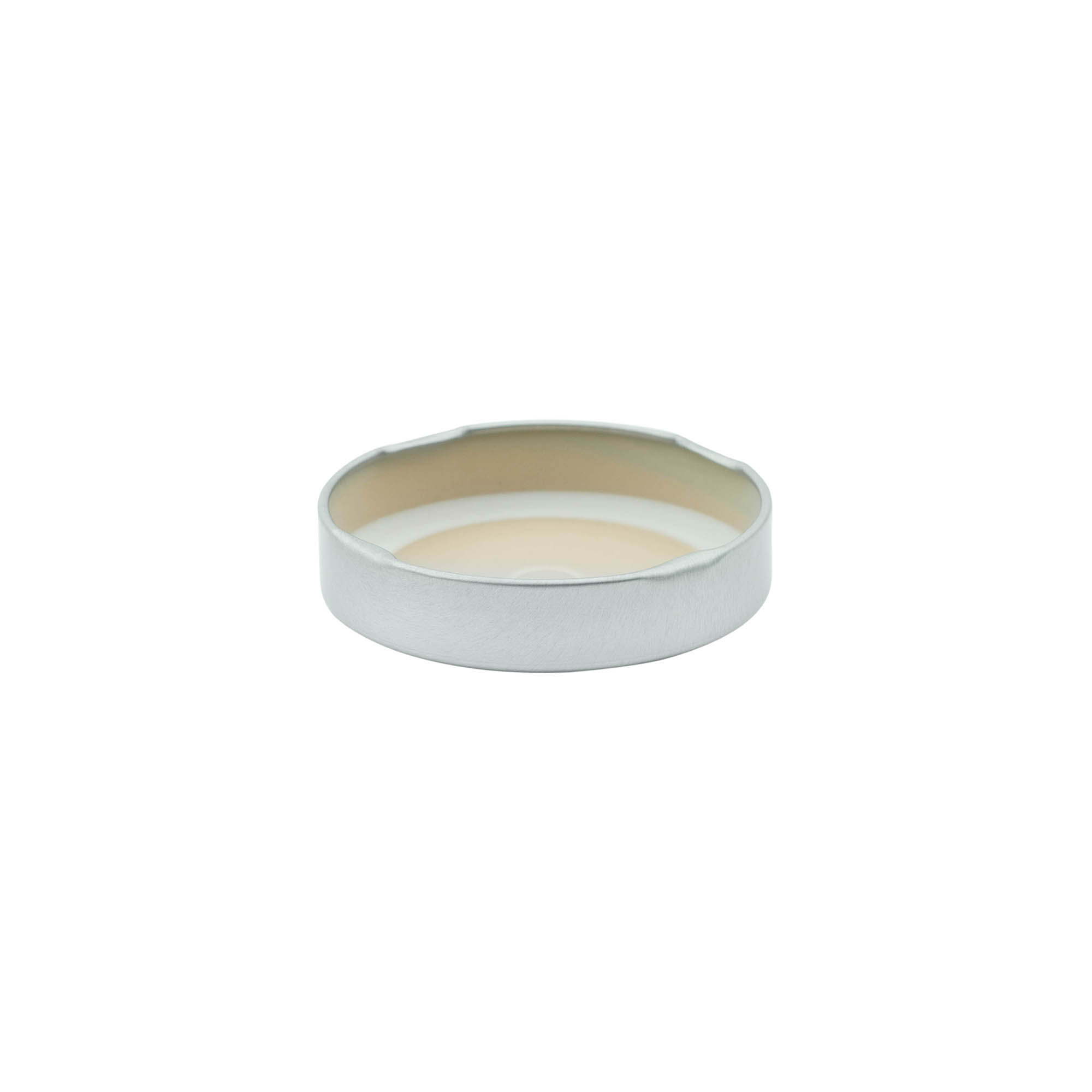 Deep twist-off cap, tinplate, silver, for opening: Deep-TO 63
