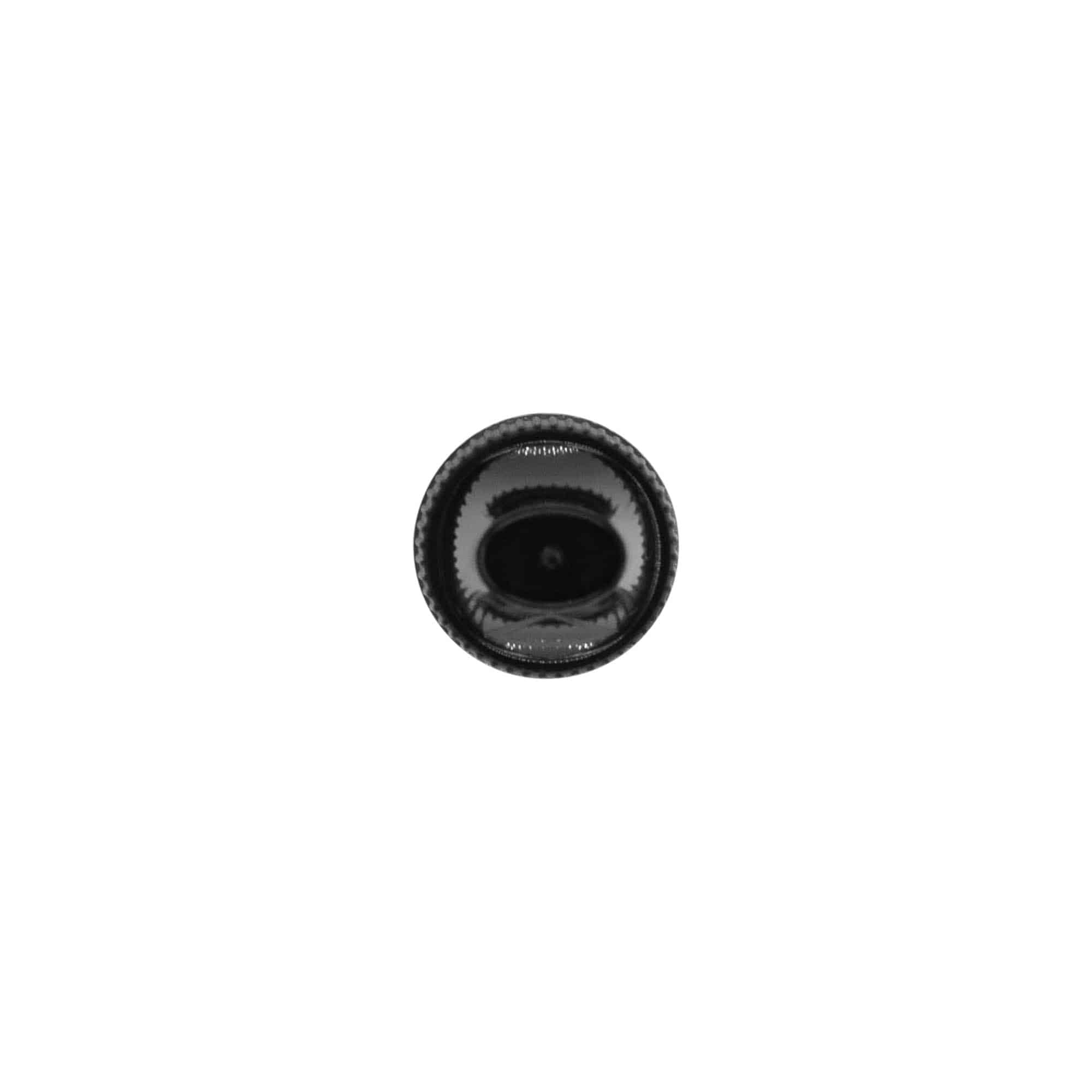Screw cap with quality and child safety lock for 'E-Liquid', PP plastic, black