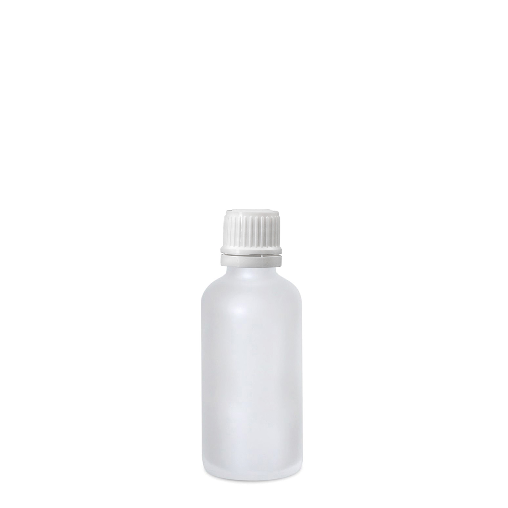 50 ml medical bottle, glass, frosted, opening: DIN 18 50 ml medical bottle, glass, frosted, opening: DIN 18