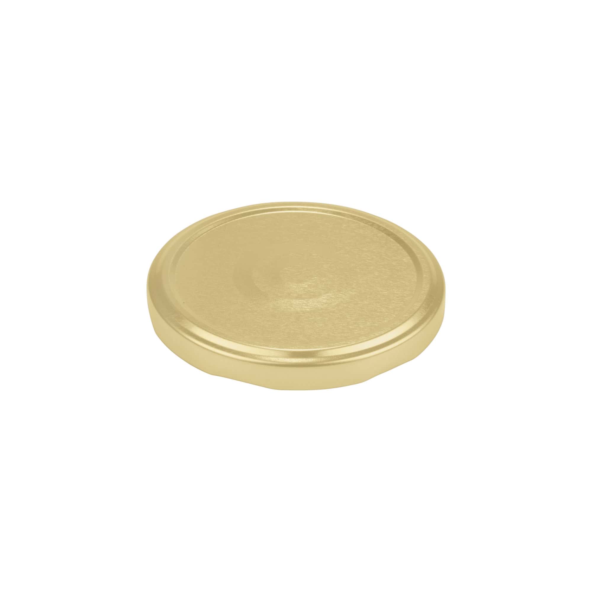 Twist-off lid, tinplate, gold, for opening: TO 82