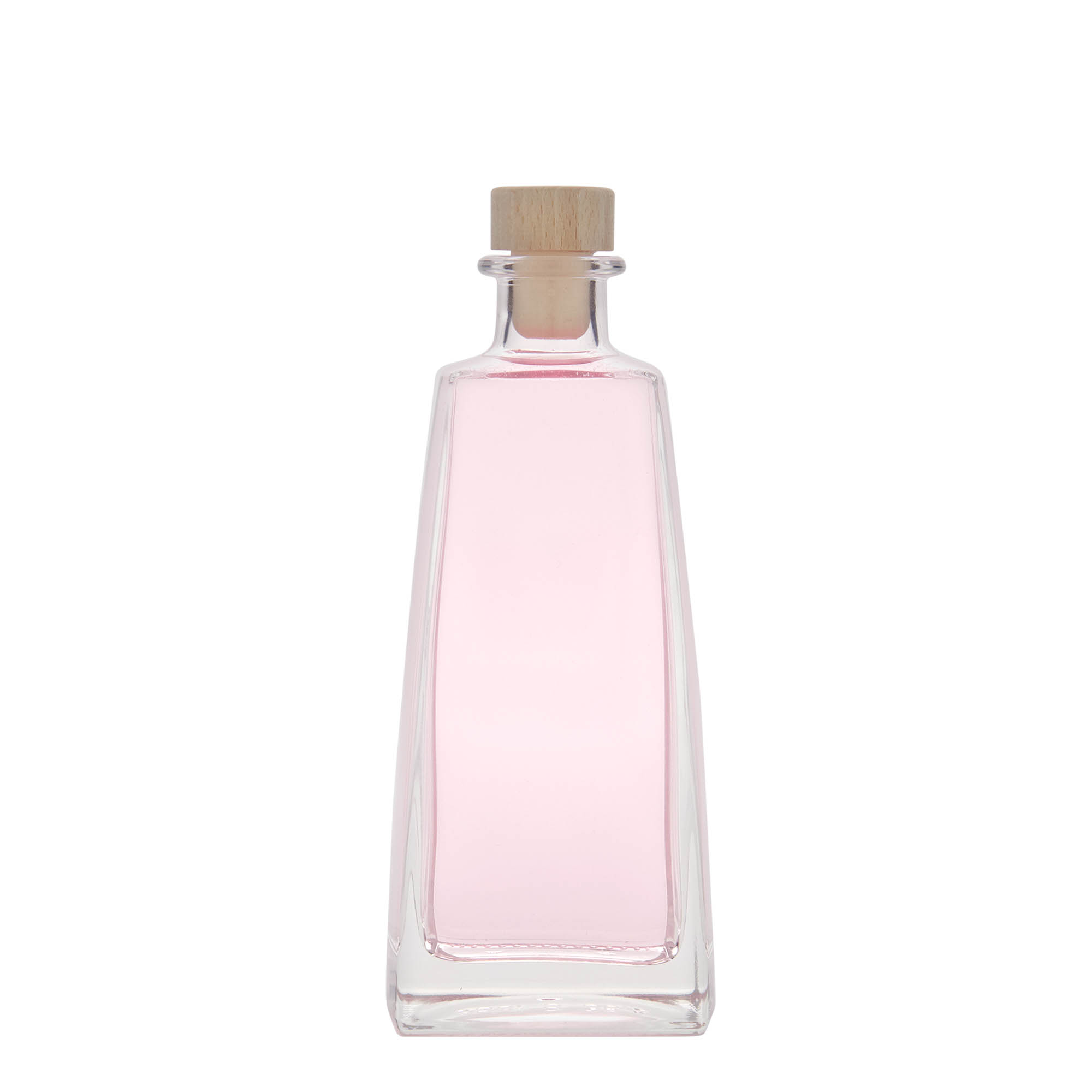 350 ml glass bottle 'Timmy', rectangular, opening: cork