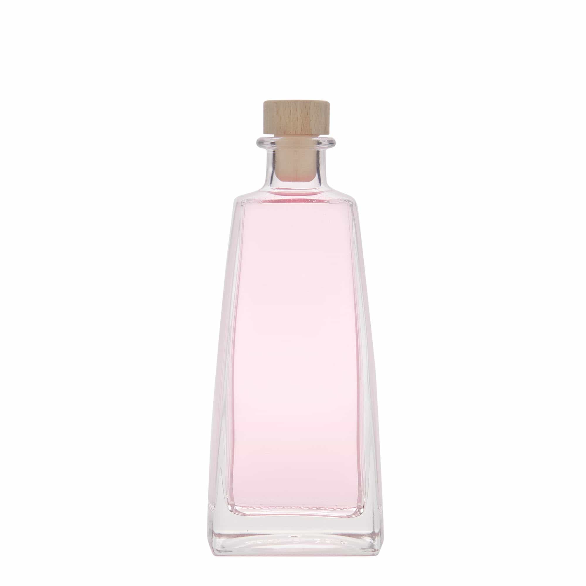 350 ml glass bottle ‘Timmy’, rectangular, opening: cork