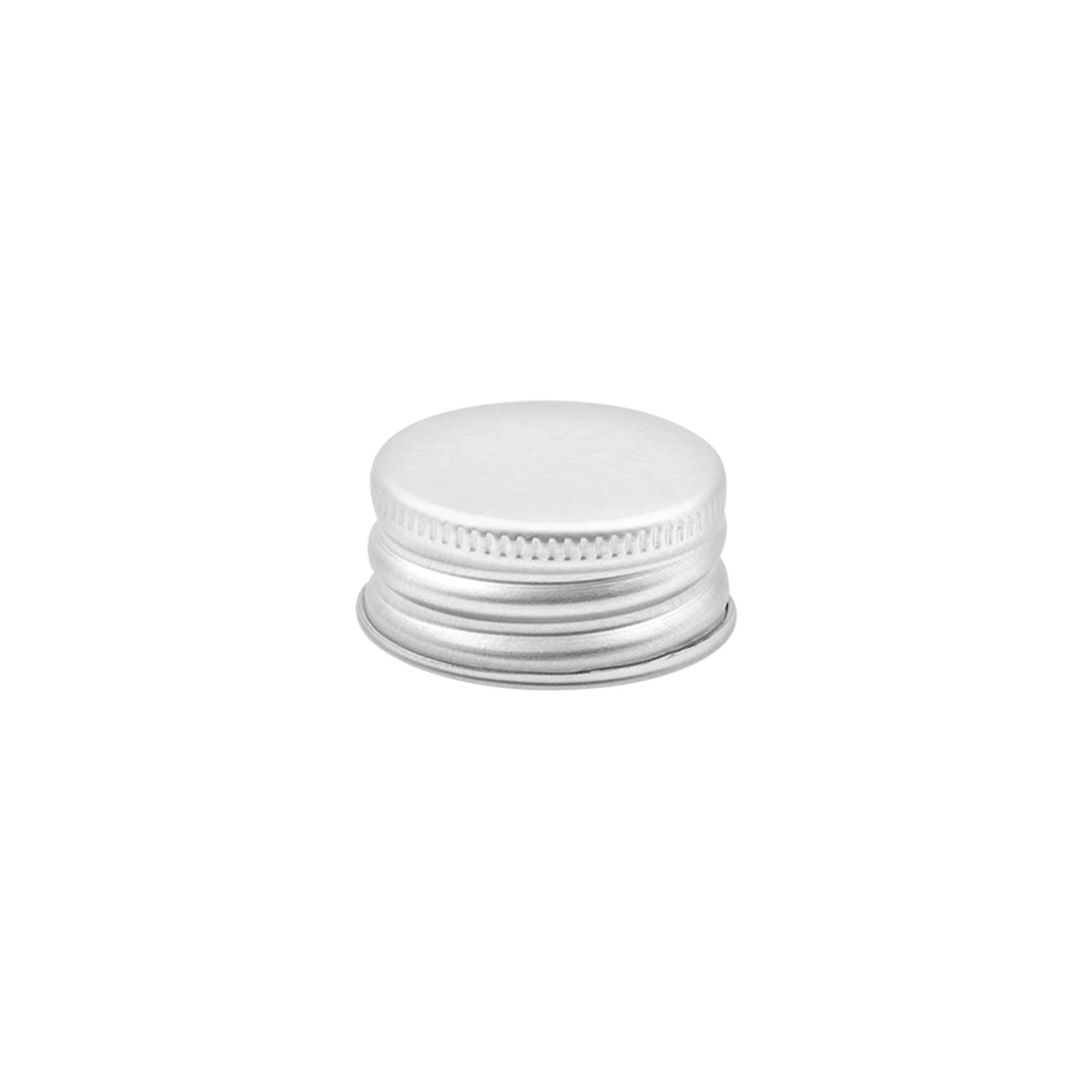 Screw cap, metal, silver, for opening: 28/410 Screw cap, metal, silver, for opening: 28/410