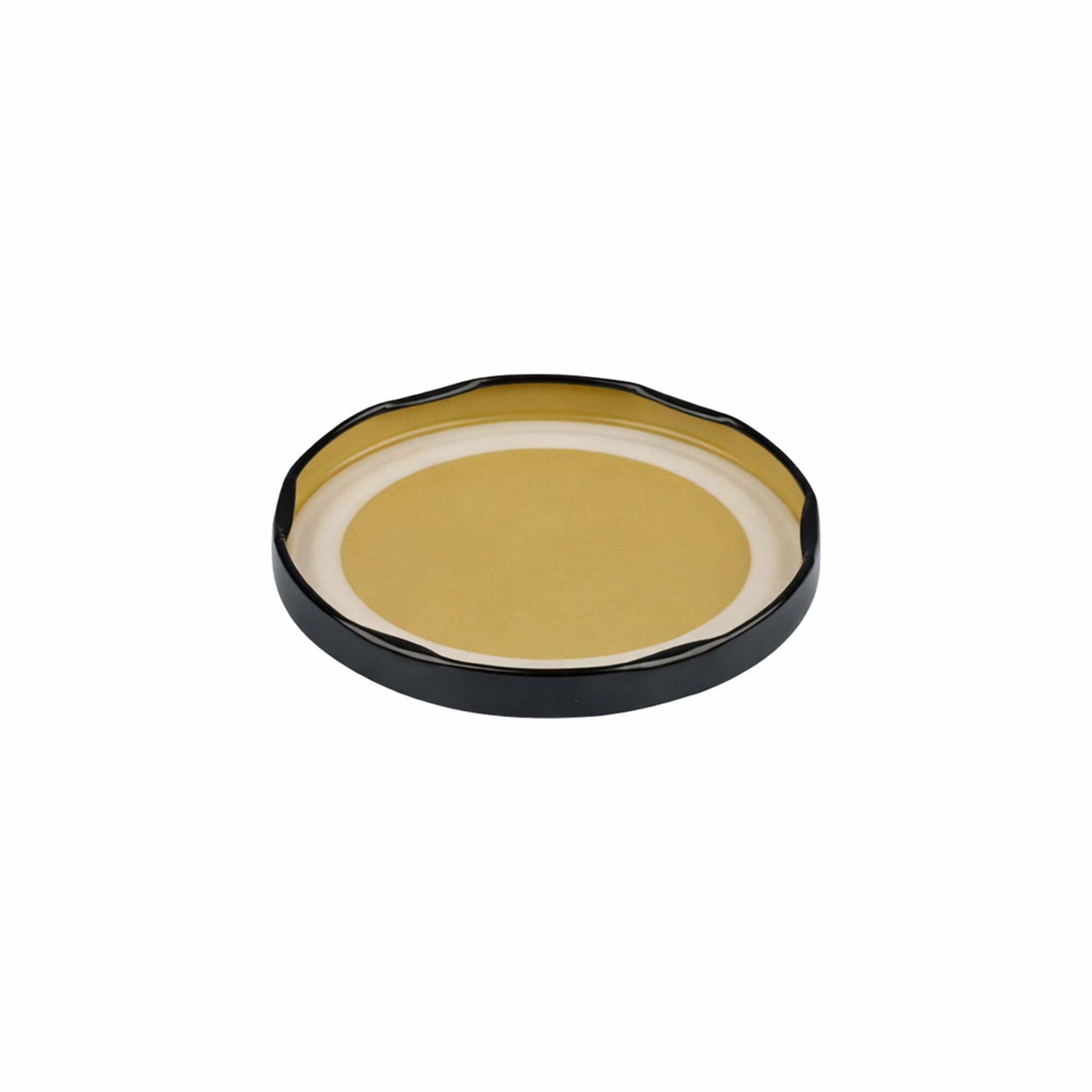 Twist-off lid, tinplate, sterilizable, black, for opening: TO 82