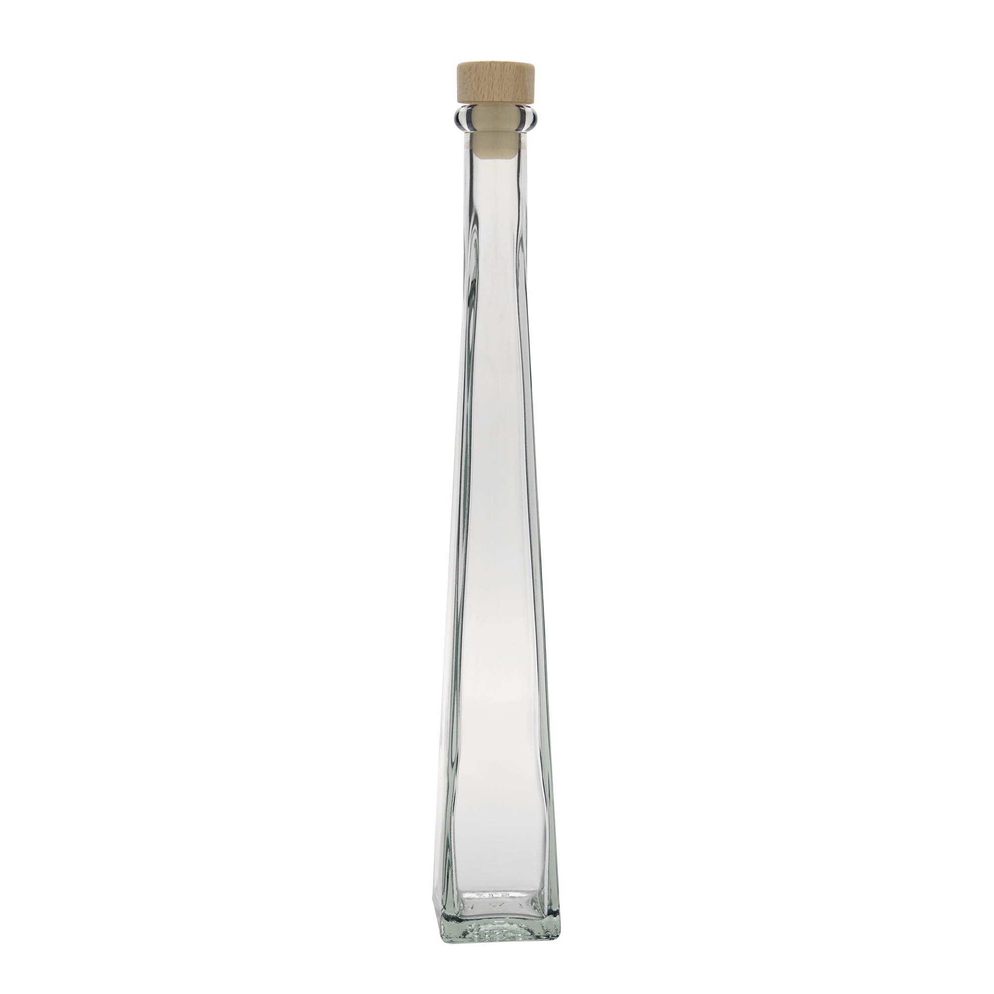200 ml glass bottle 'Dama Quadrato', square, opening: cork 200 ml glass bottle 'Dama Quadrato', square, opening: cork