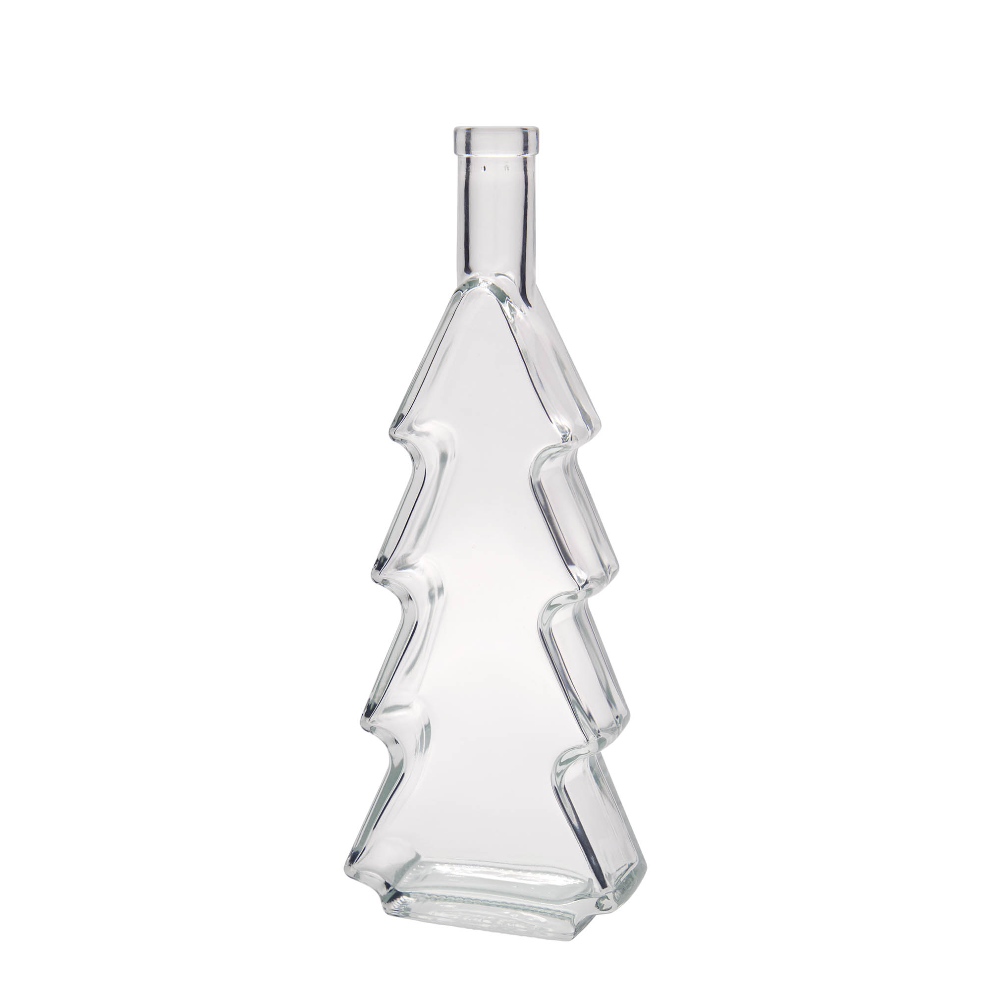 500 ml glass bottle 'Christmas tree', opening: cork 500 ml glass bottle 'Christmas tree', opening: cork