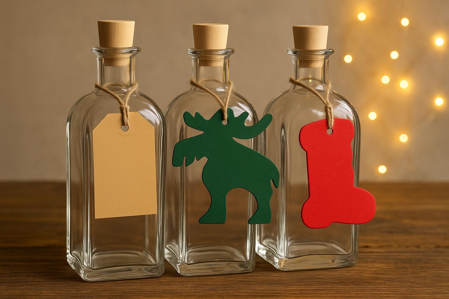 Rectangular hang tag, brown Rectangular hang tag, brown