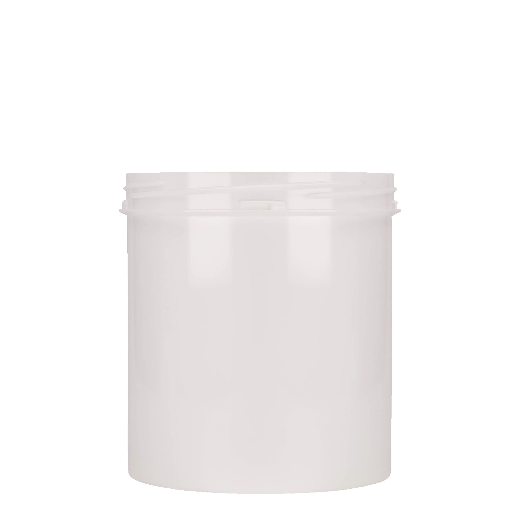 1,000 ml plastic container 'Securilock', PP, white, opening: screw cap