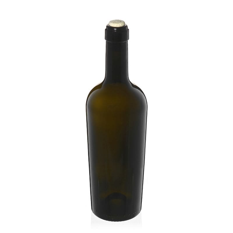 750 ml wine bottle ‘Imperiale’, antique green, neck: cork
