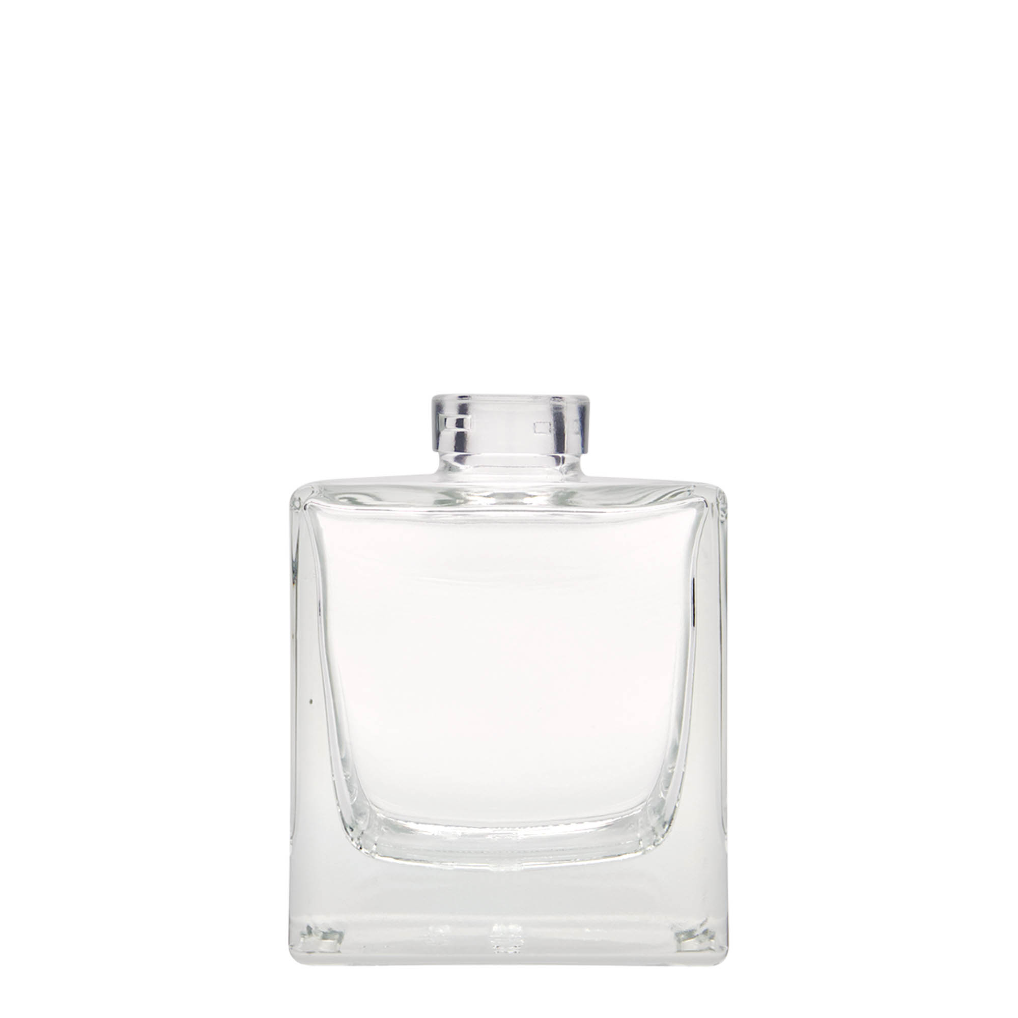200 ml glass bottle ‘Cube’, square, opening: cork