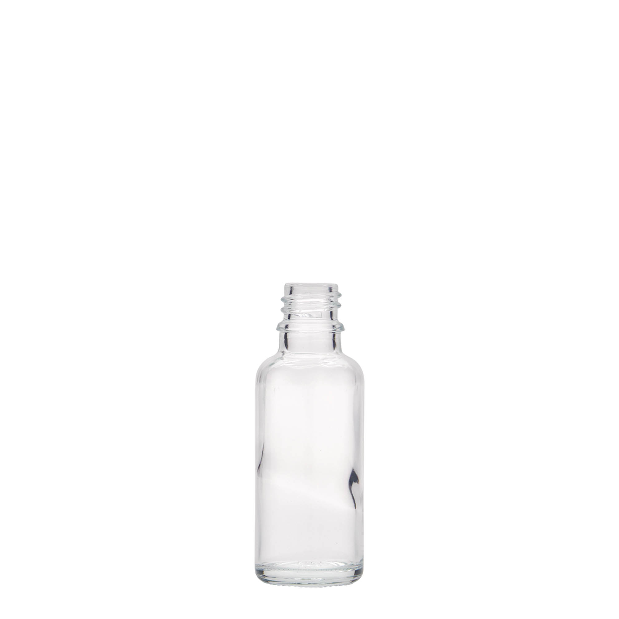 30 ml medicine bottle, glass, opening: DIN 18