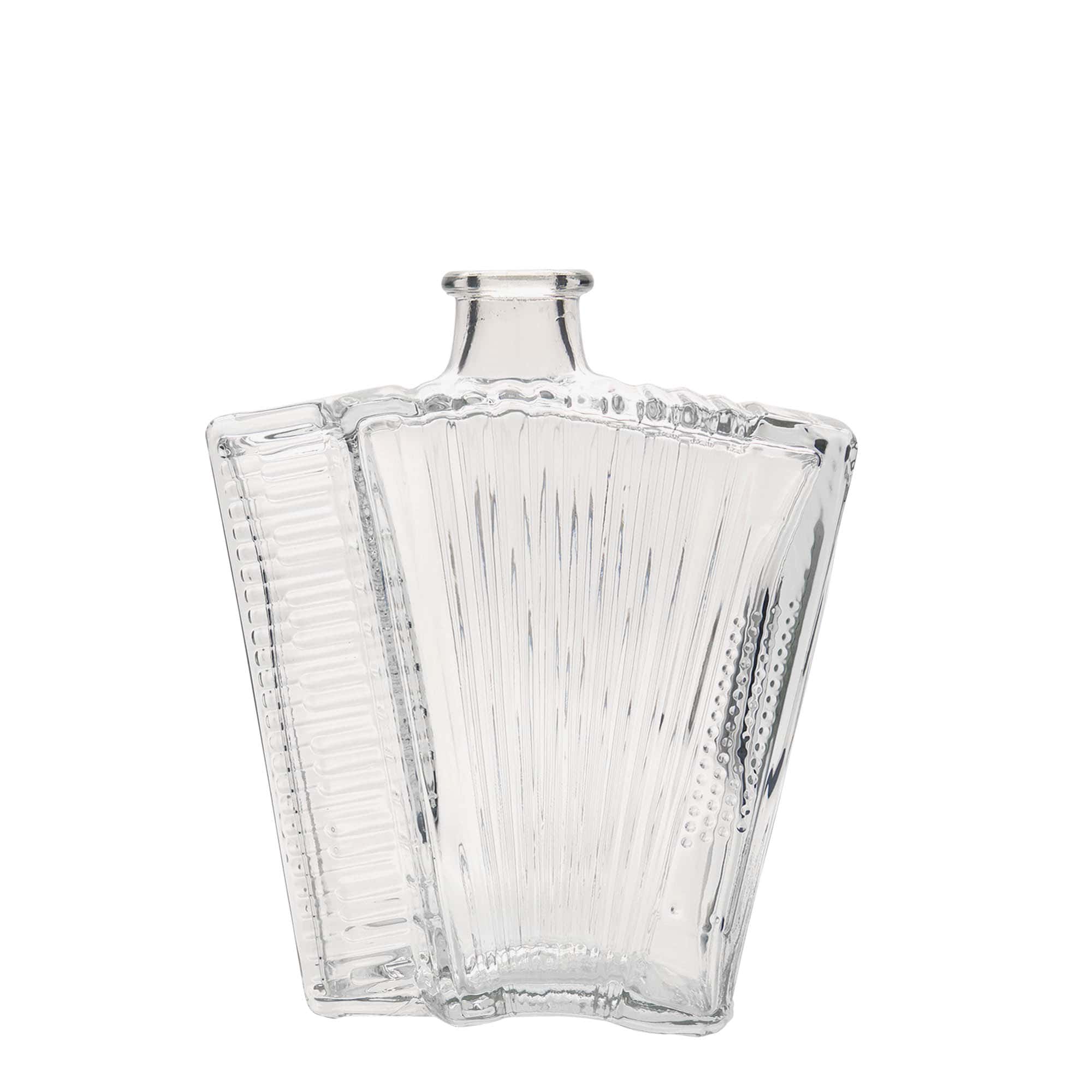 500 ml glass bottle 'Accordion', opening: cork