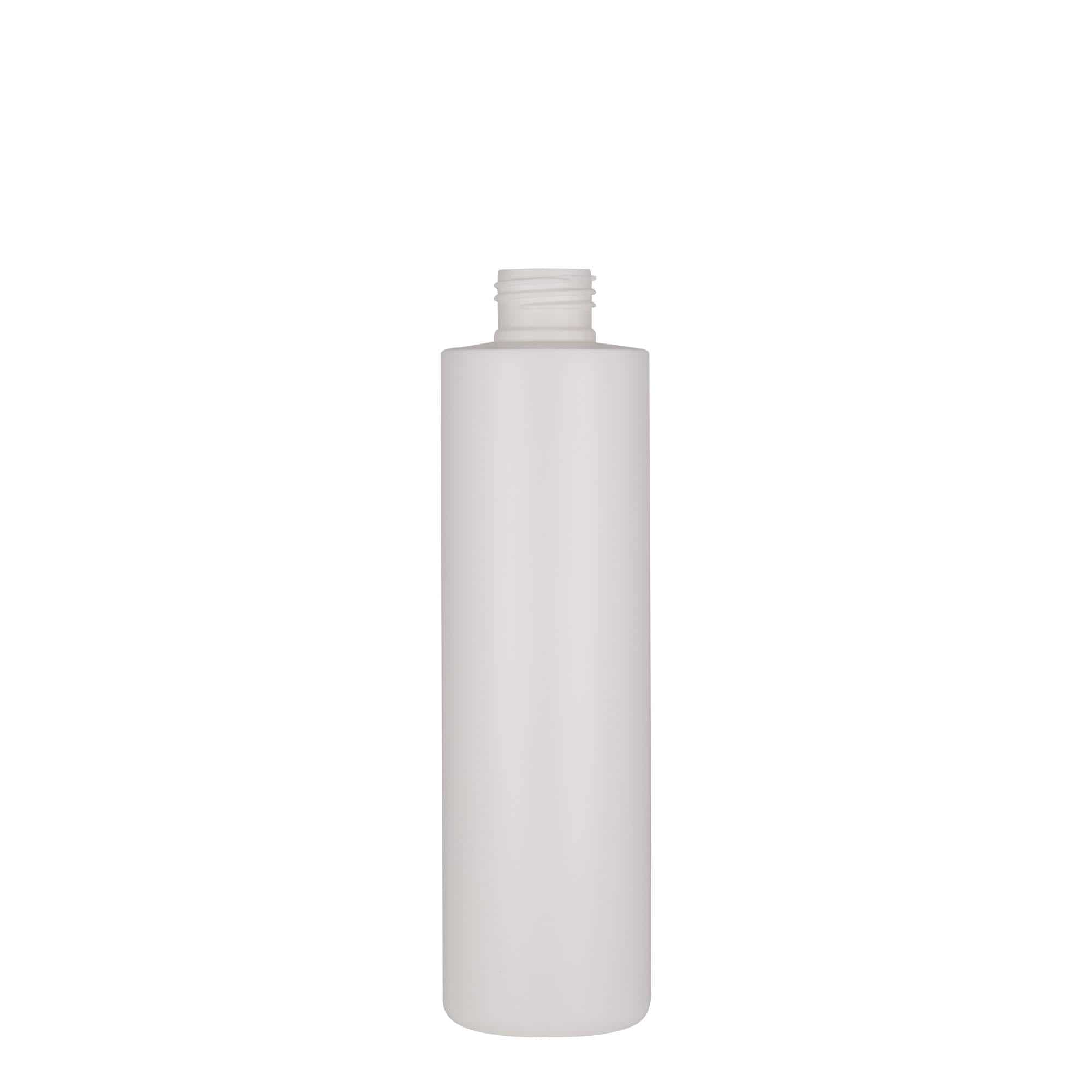 250 ml plastic bottle 'Pipe', HDPE, white, closure: GPI 24/410