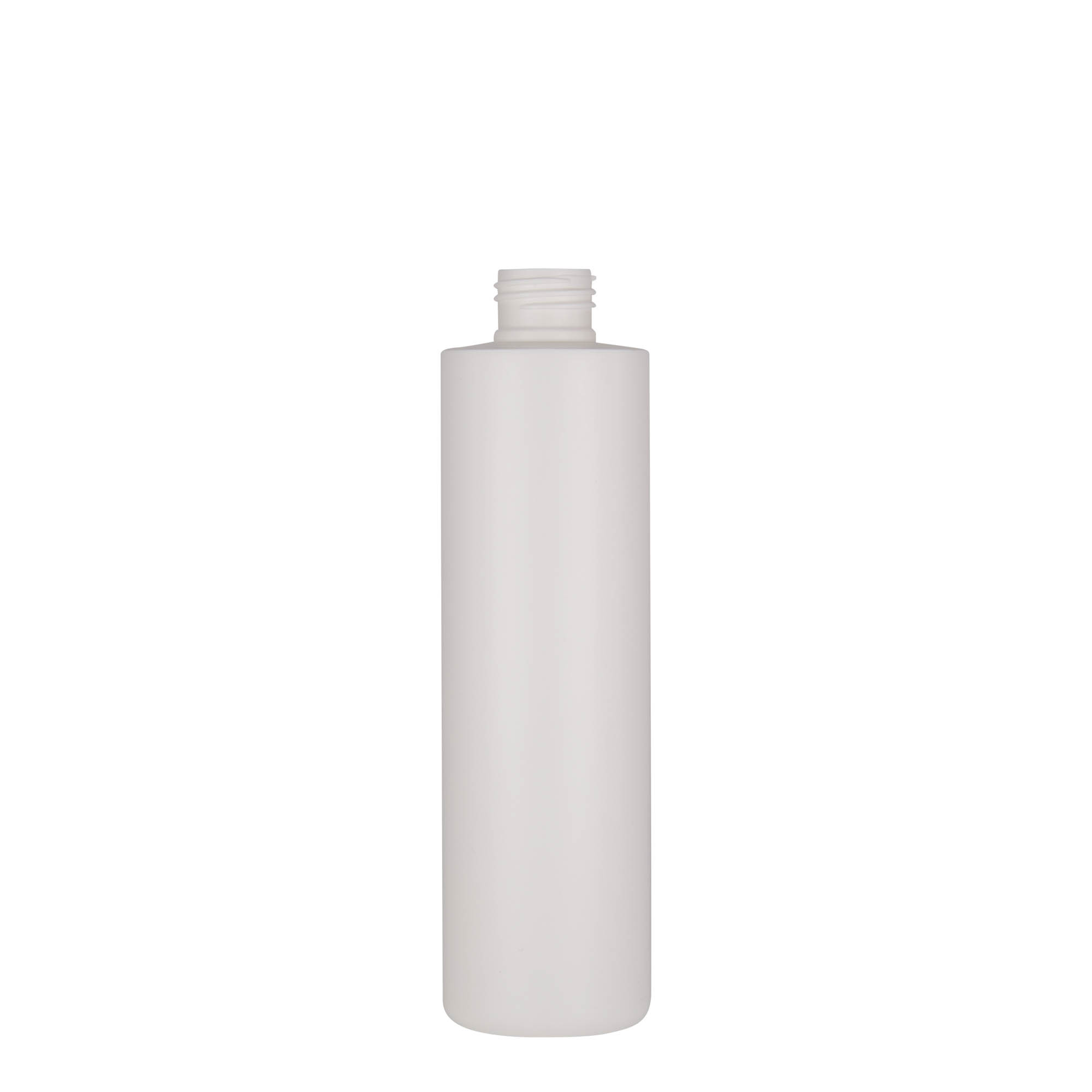 250 ml plastic bottle 'Pipe', HDPE, white, opening: 24/410