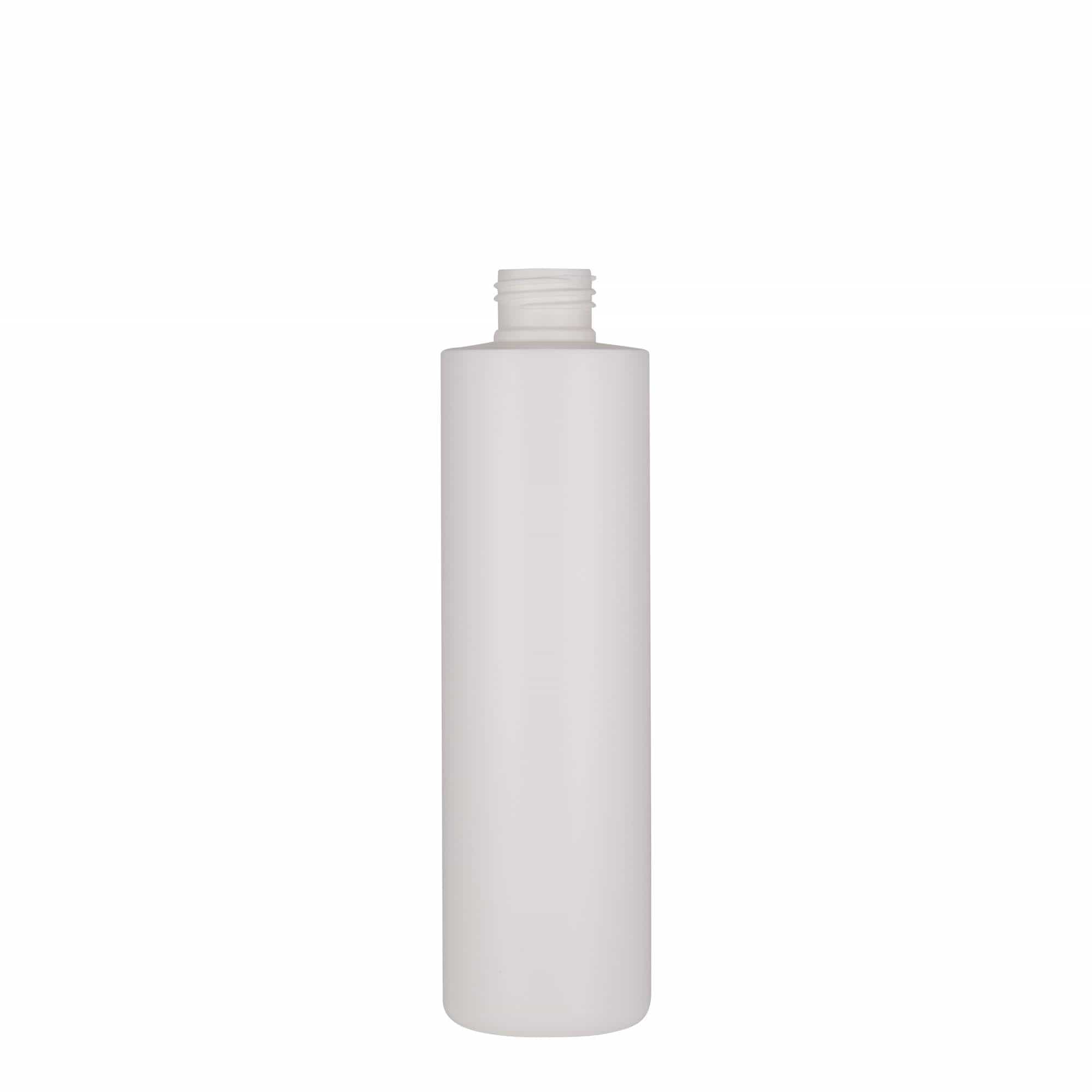 250 ml plastic bottle 'Pipe', HDPE, white, opening: 24/410 250 ml plastic bottle 'Pipe', HDPE, white, opening: 24/410