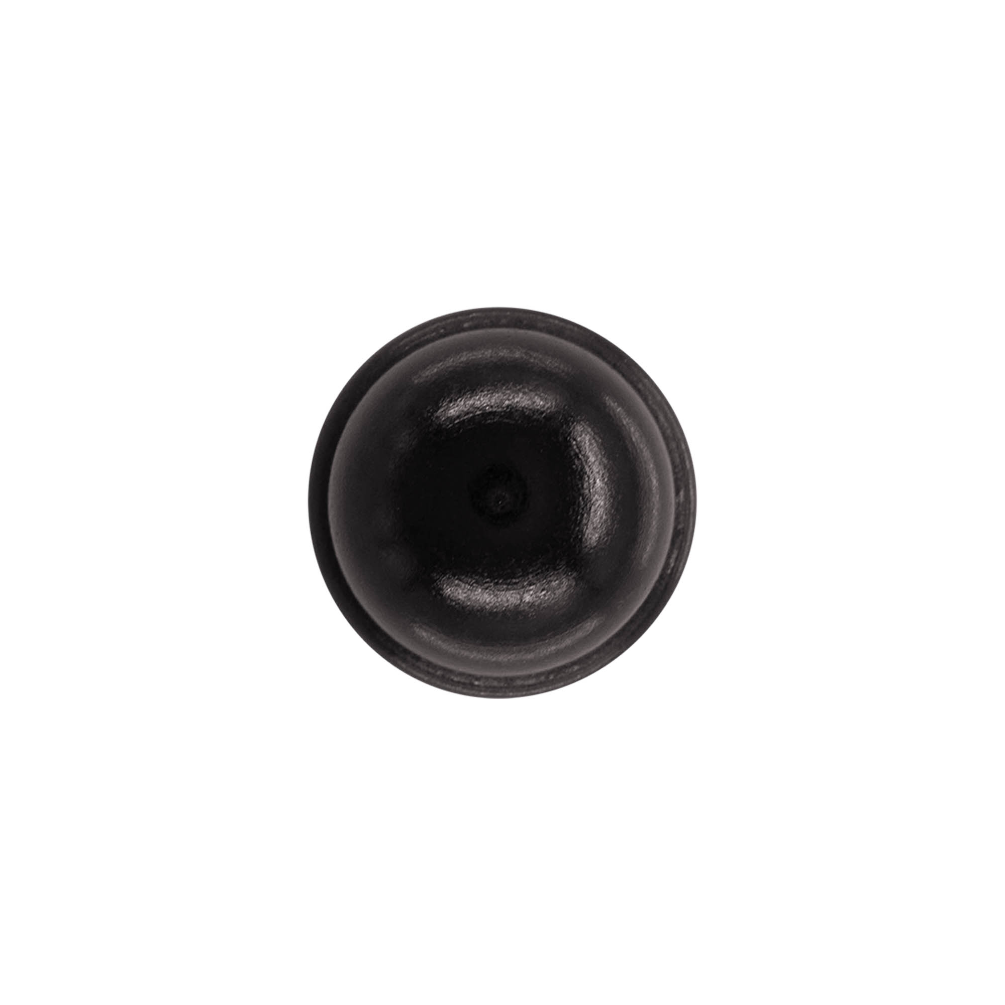 Handle cork 19 mm "Melon", wood/PE, black, for opening: cork Handle cork 19 mm "Melon", wood/PE, black, for opening: cork