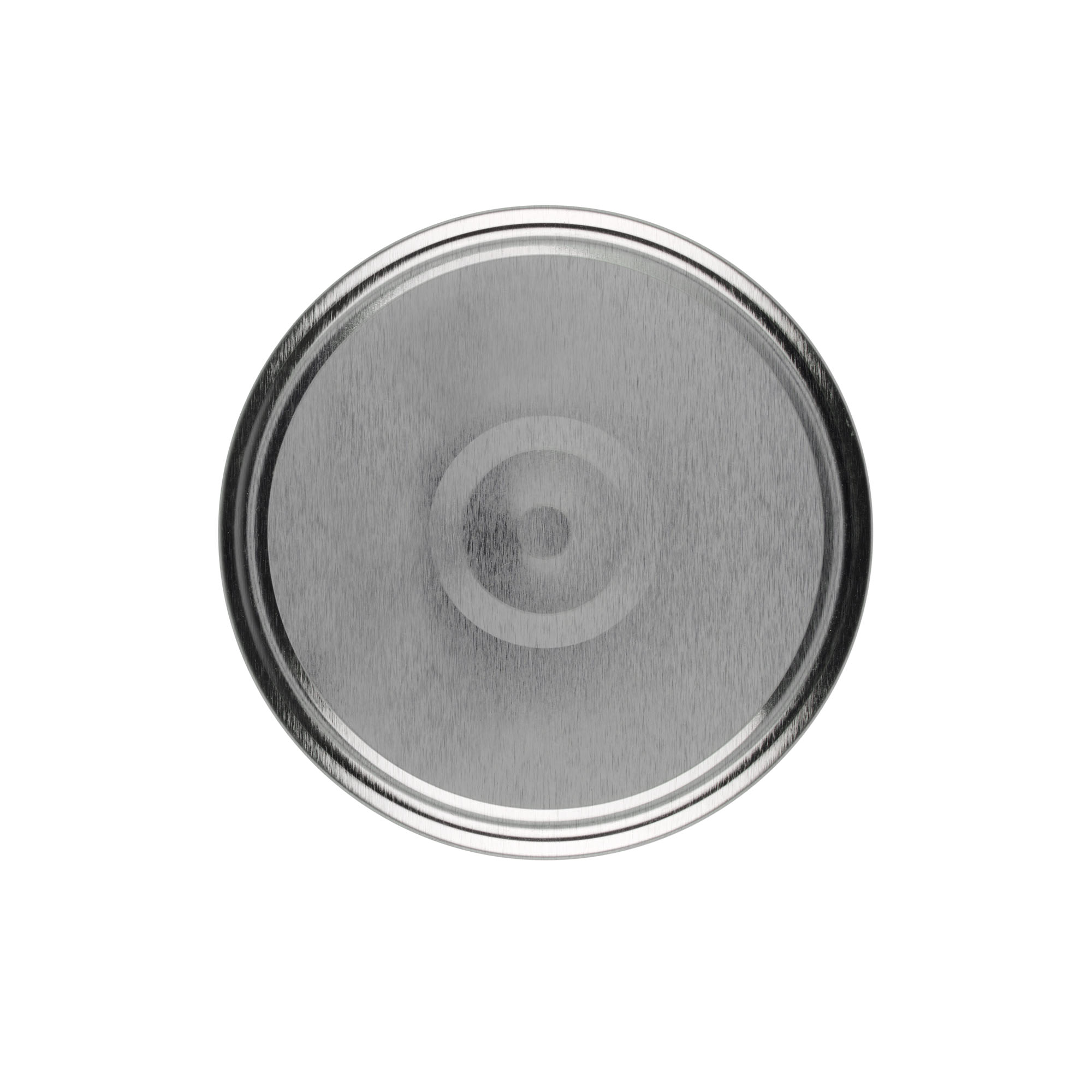 Twist-off lid, tinplate, silver, for opening: TO 100 Twist-off lid, tinplate, silver, for opening: TO 100