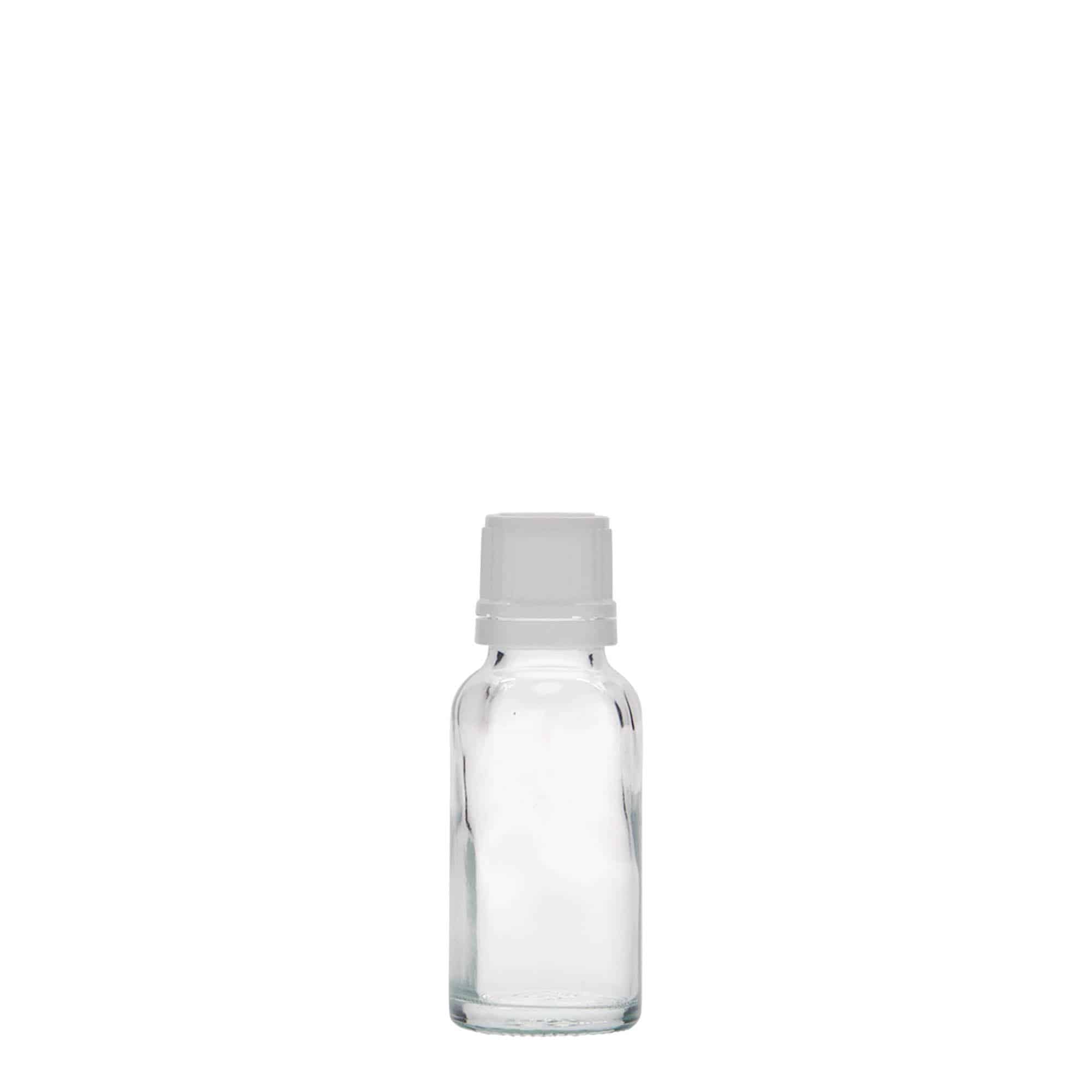 20 ml medicine bottle, glass, closure: DIN 18