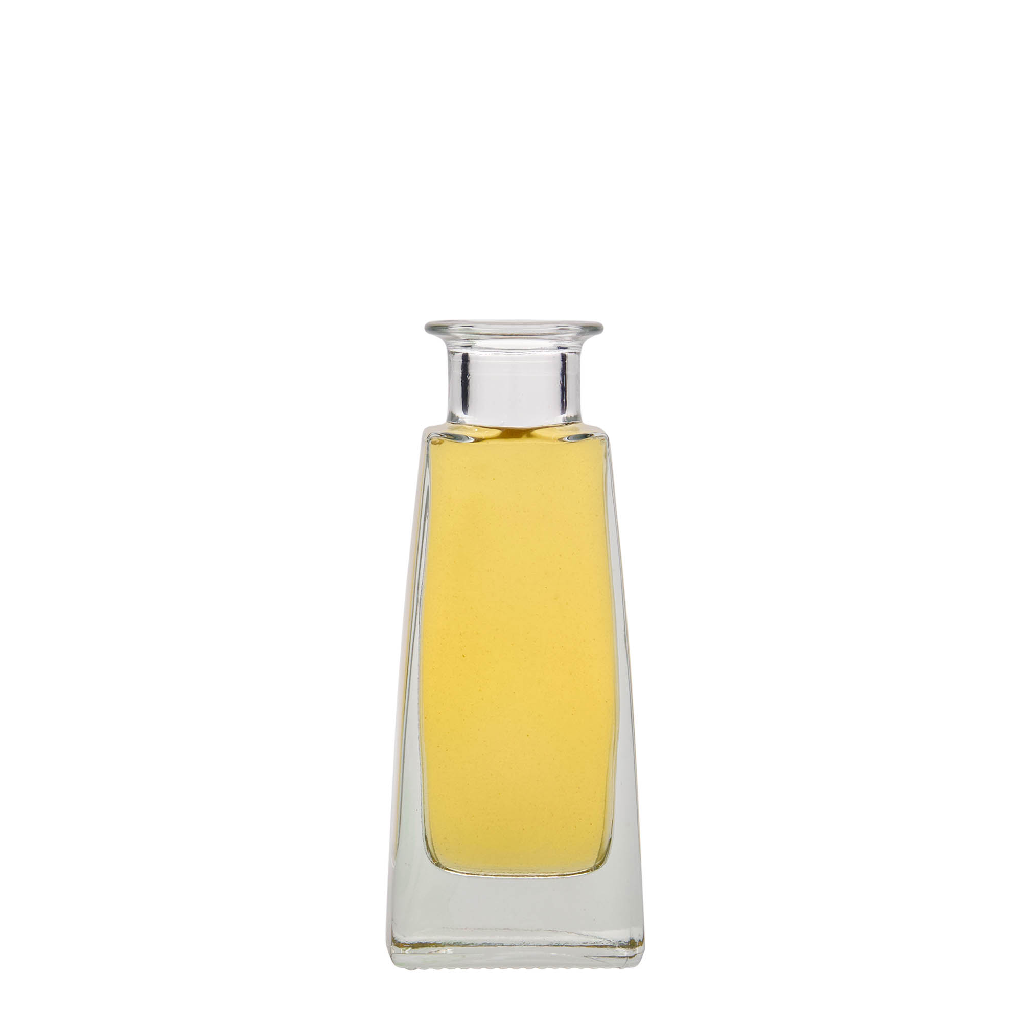 100 ml glass bottle ‘Timmy’, rectangular, opening: cork