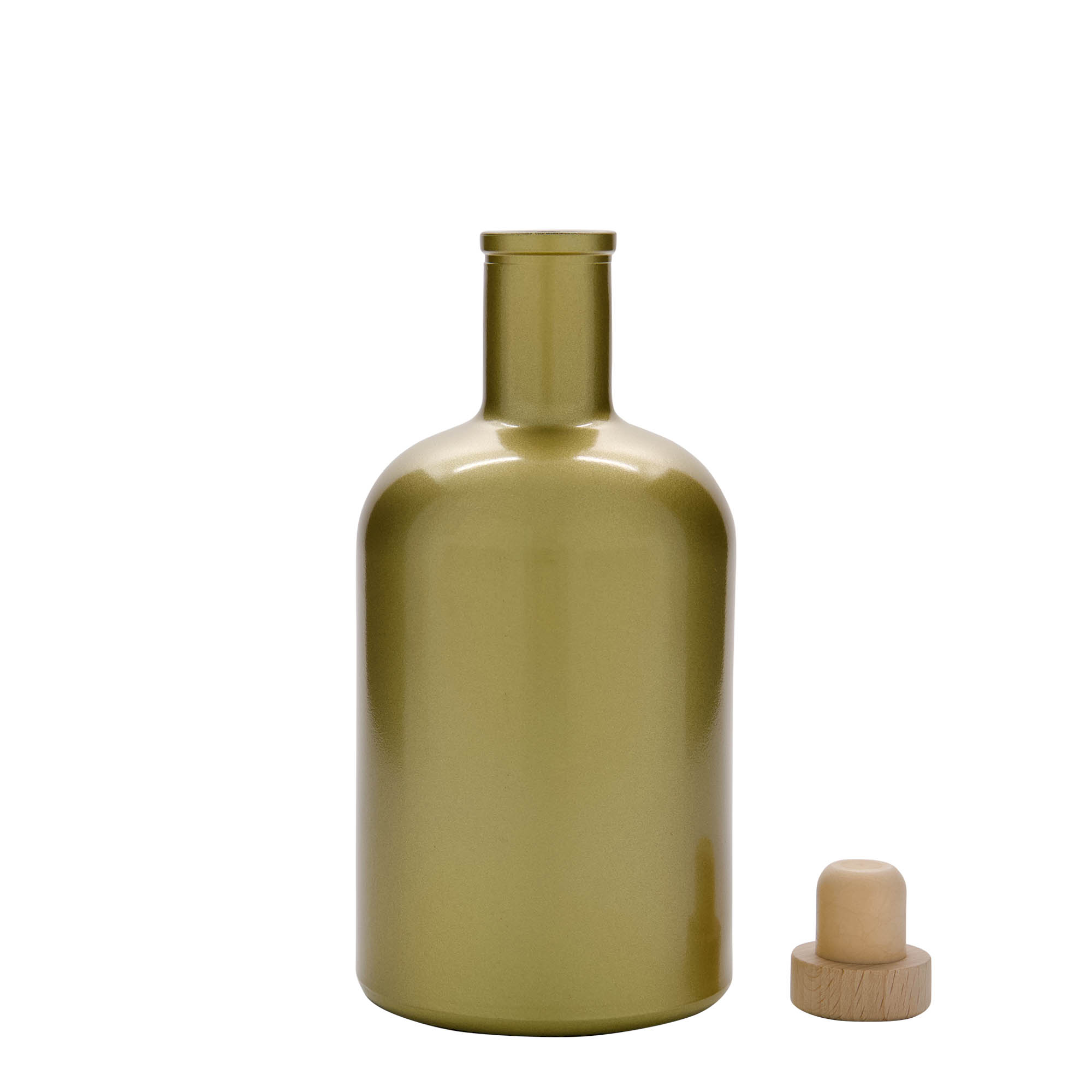 700 ml glass bottle 'Gerardino', gold, opening: cork 700 ml glass bottle 'Gerardino', gold, opening: cork
