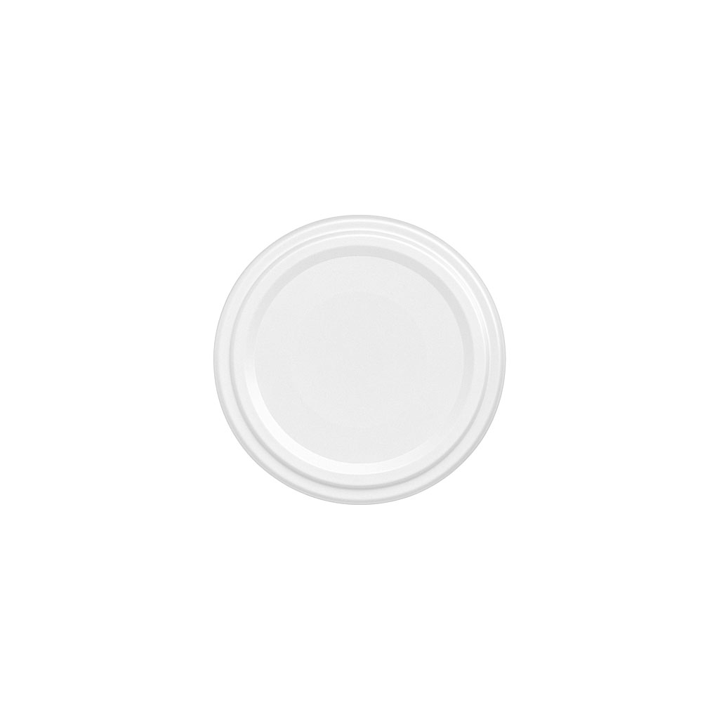 Twist-off lid, tinplate, white, for opening: TO 53