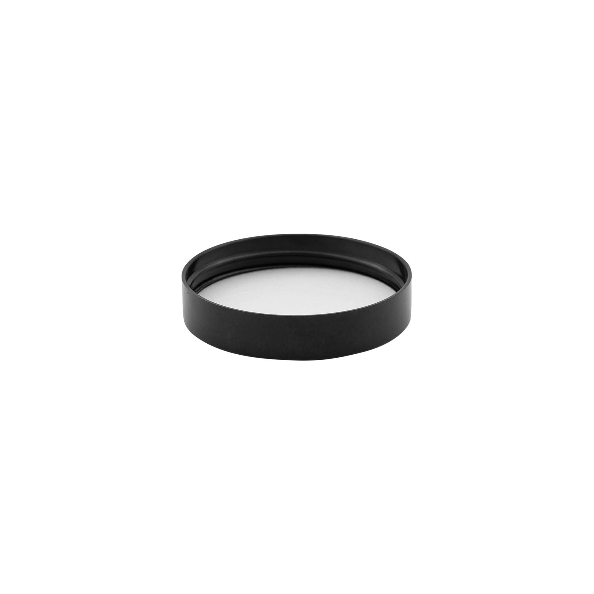 Screw cap for 120 ml 'Brown Line', HPM plastic, black Screw cap for 120 ml 'Brown Line', HPM plastic, black