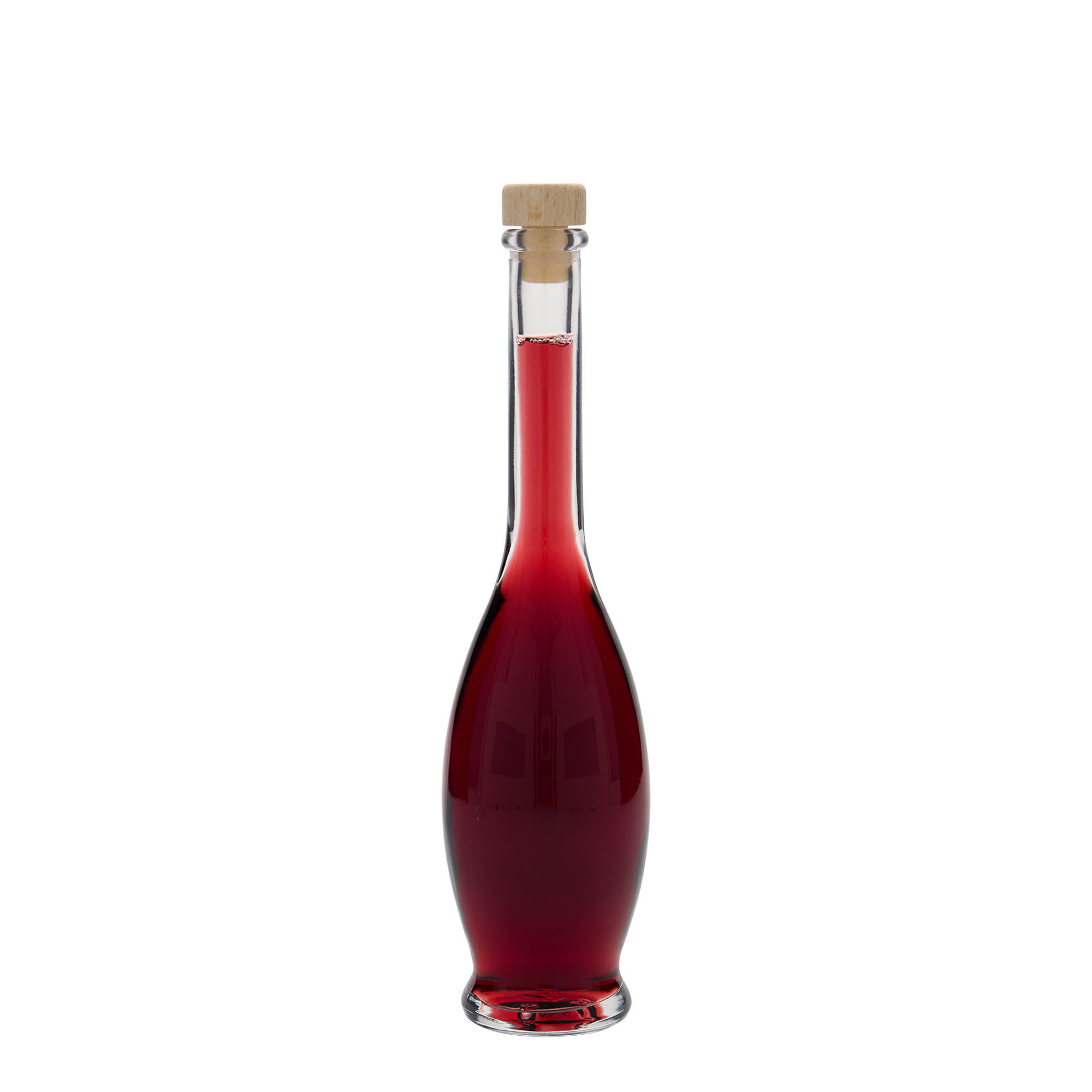 100 ml glass bottle 'Gina', opening: cork