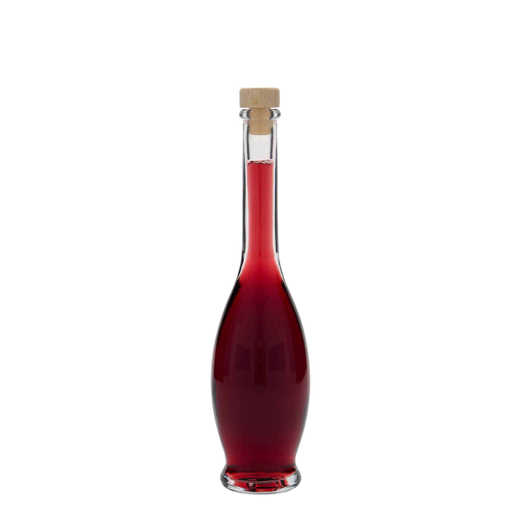 100 ml glass bottle ‘Gina’, opening: cork