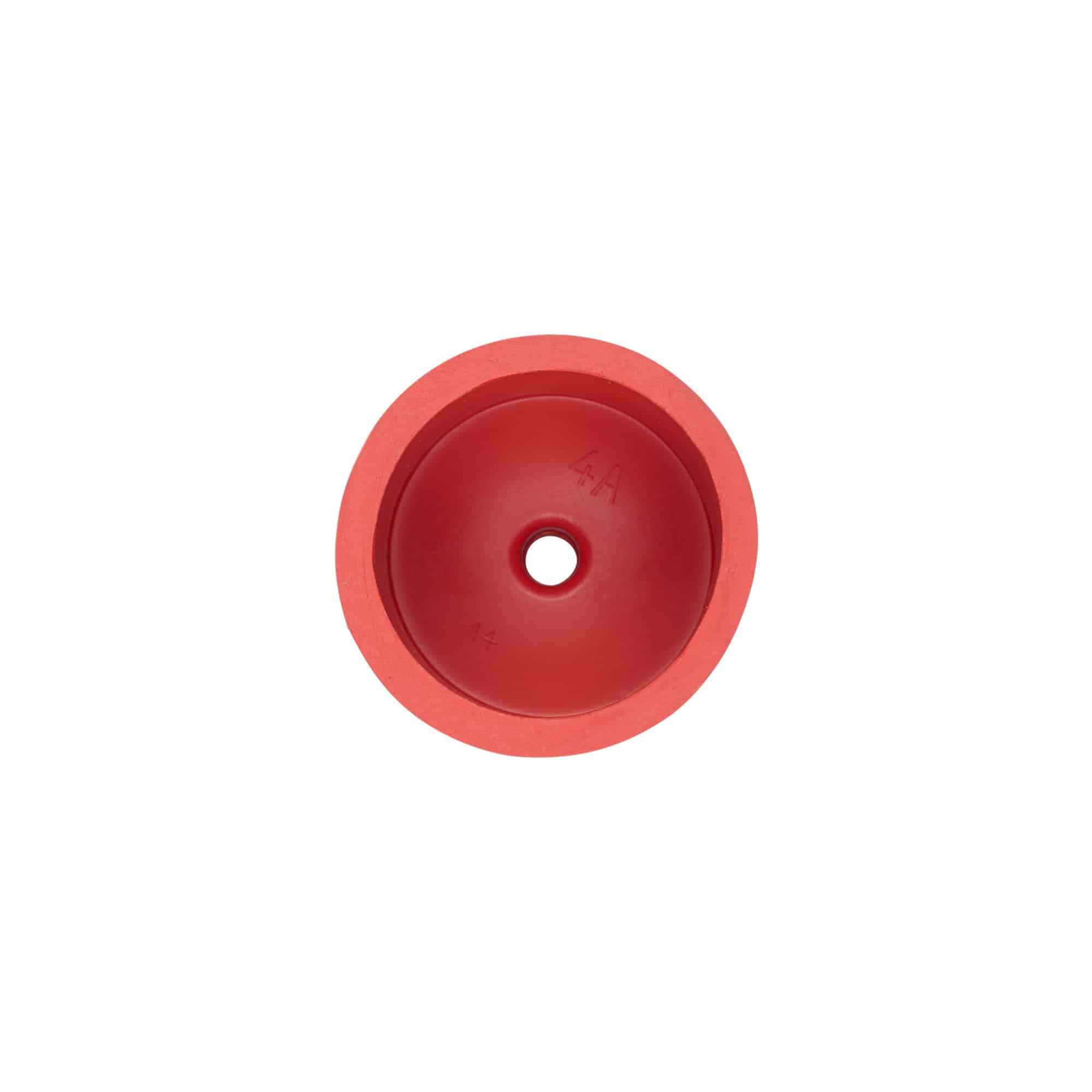 Fermentation cap type 4a, rubber, red Fermentation cap type 4a, rubber, red