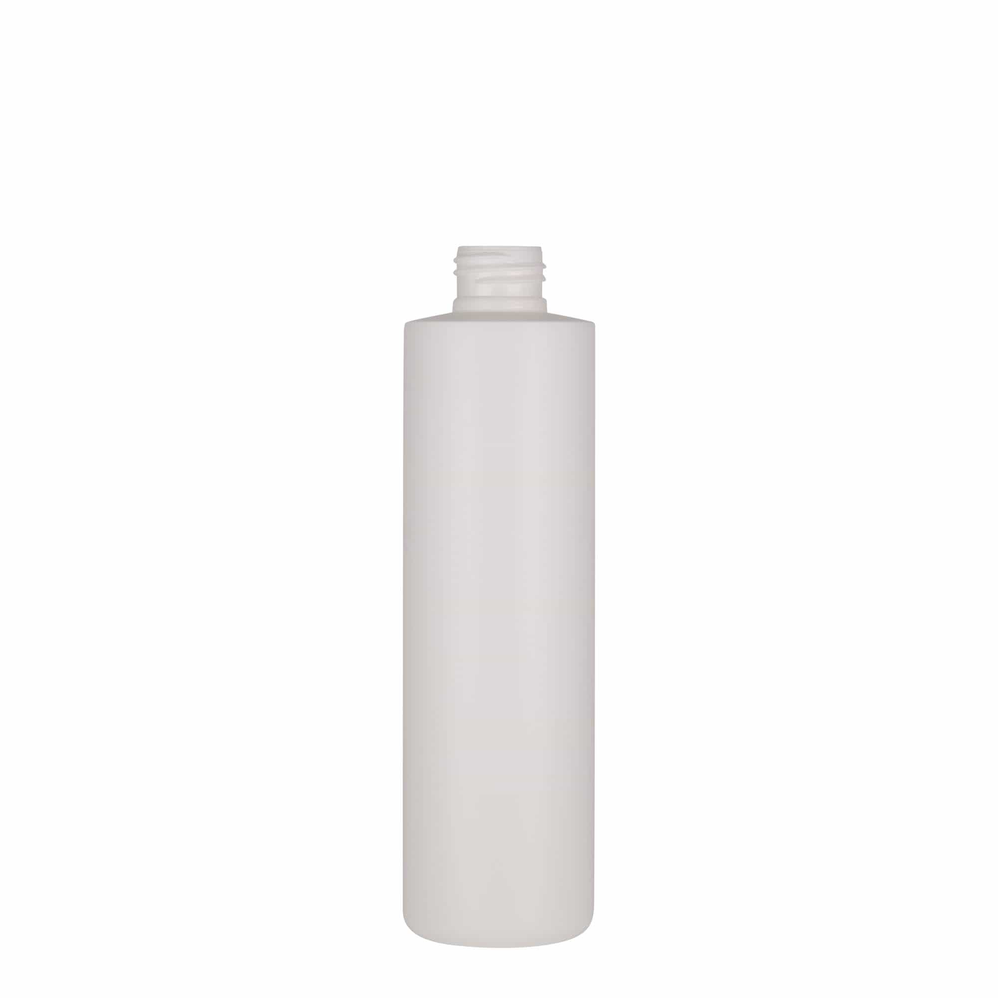 250 ml plastic bottle 'Pipe', green HDPE, white, opening: 24/410 250 ml plastic bottle 'Pipe', green HDPE, white, opening: 24/410