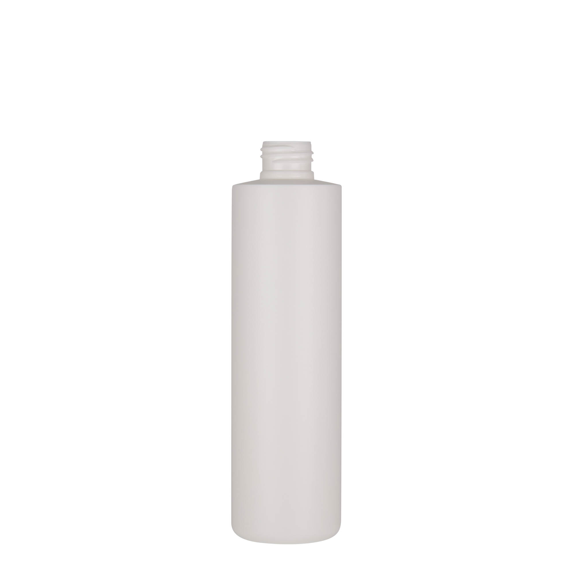 250 ml plastic bottle ‘Pipe’, green HDPE, white, opening: 24/410