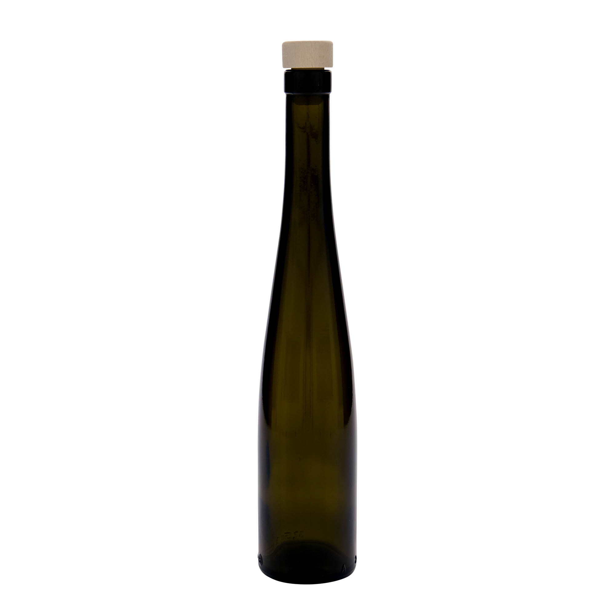 375 ml glass bottle 'Weinschlegel', antique green, opening: cork