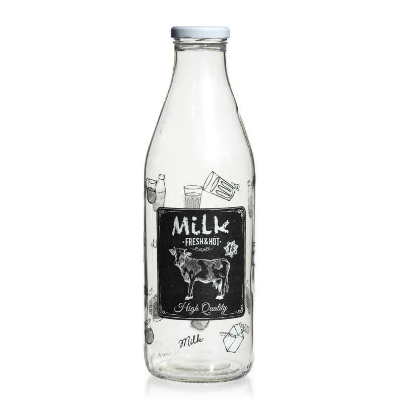1,000 ml milk bottle 'Latteria', closure: twist off (TO 43)