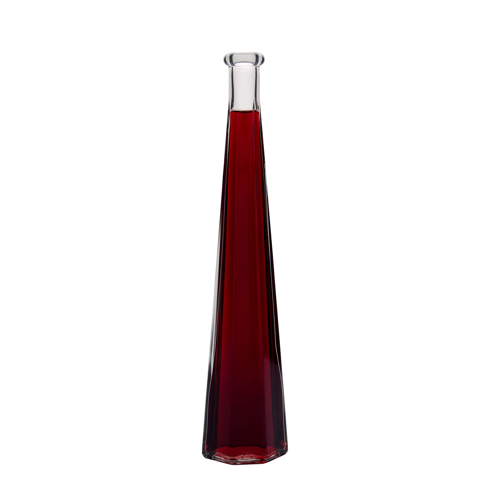 200 ml glass bottle 'Dama Sexta', hexagonal, opening: cork