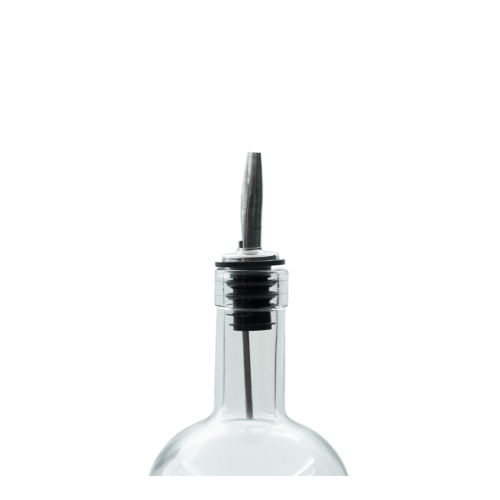 Pourer Inox with air tube, stainless steel, silver-black Pourer Inox with air tube, stainless steel, silver-black