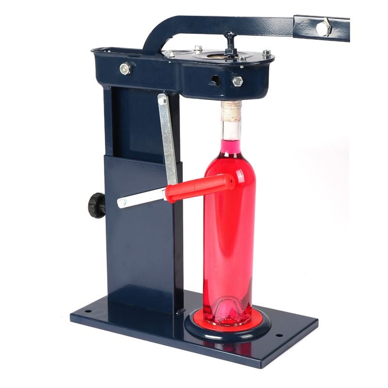 Cork stopper, metal, dark blue Cork stopper, metal, dark blue