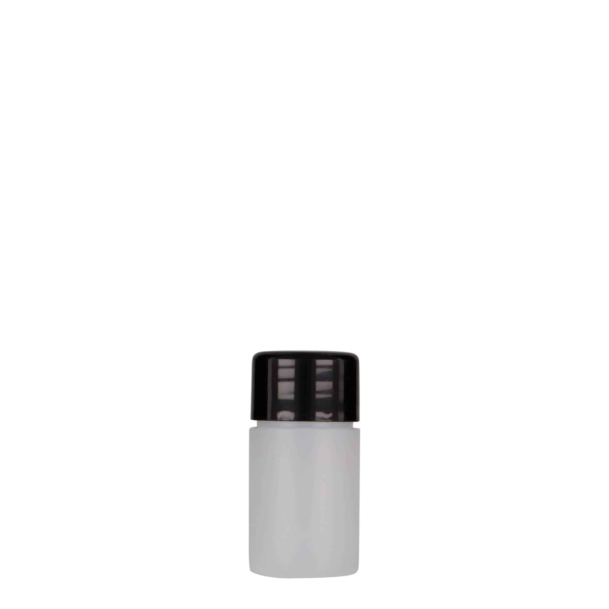 15 ml plastic bottle 'Tuffy', HDPE, natural, opening: 24/410