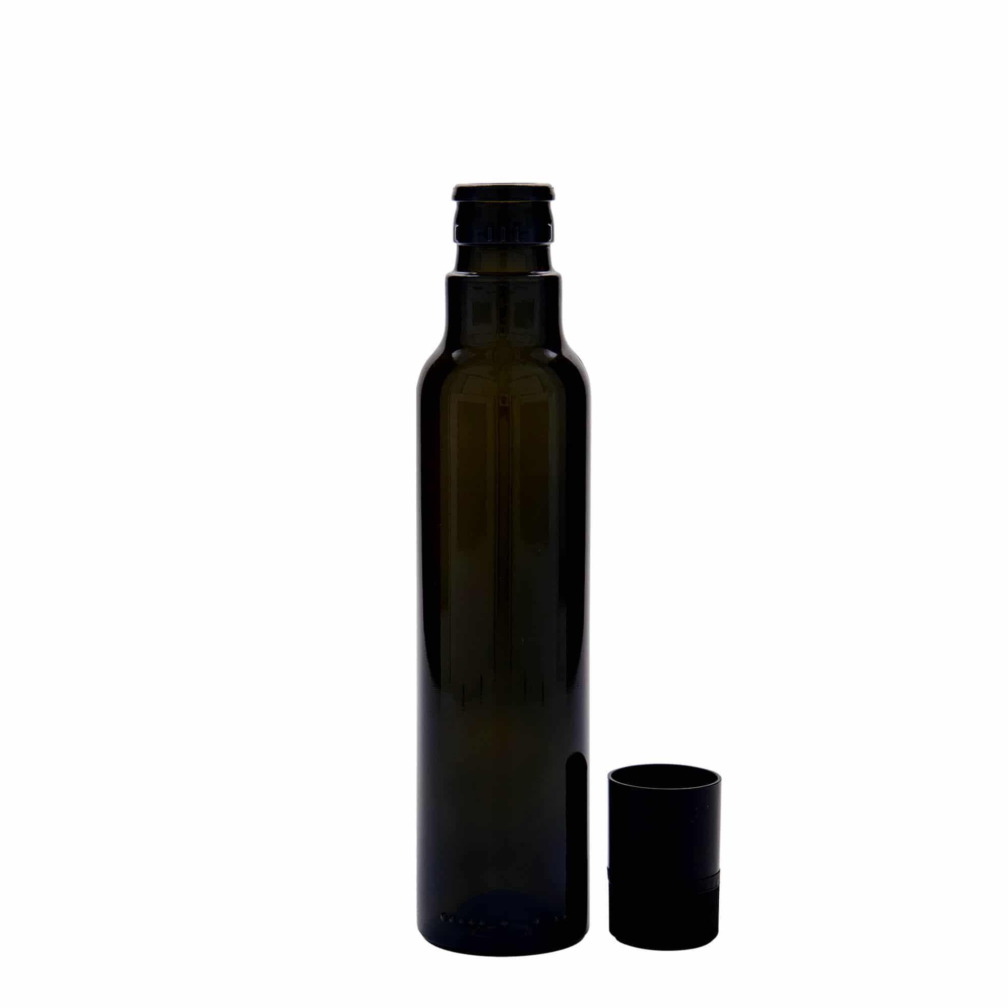 250 ml oil/vinegar bottle 'Willy New', glass, antique green, closure: DOP