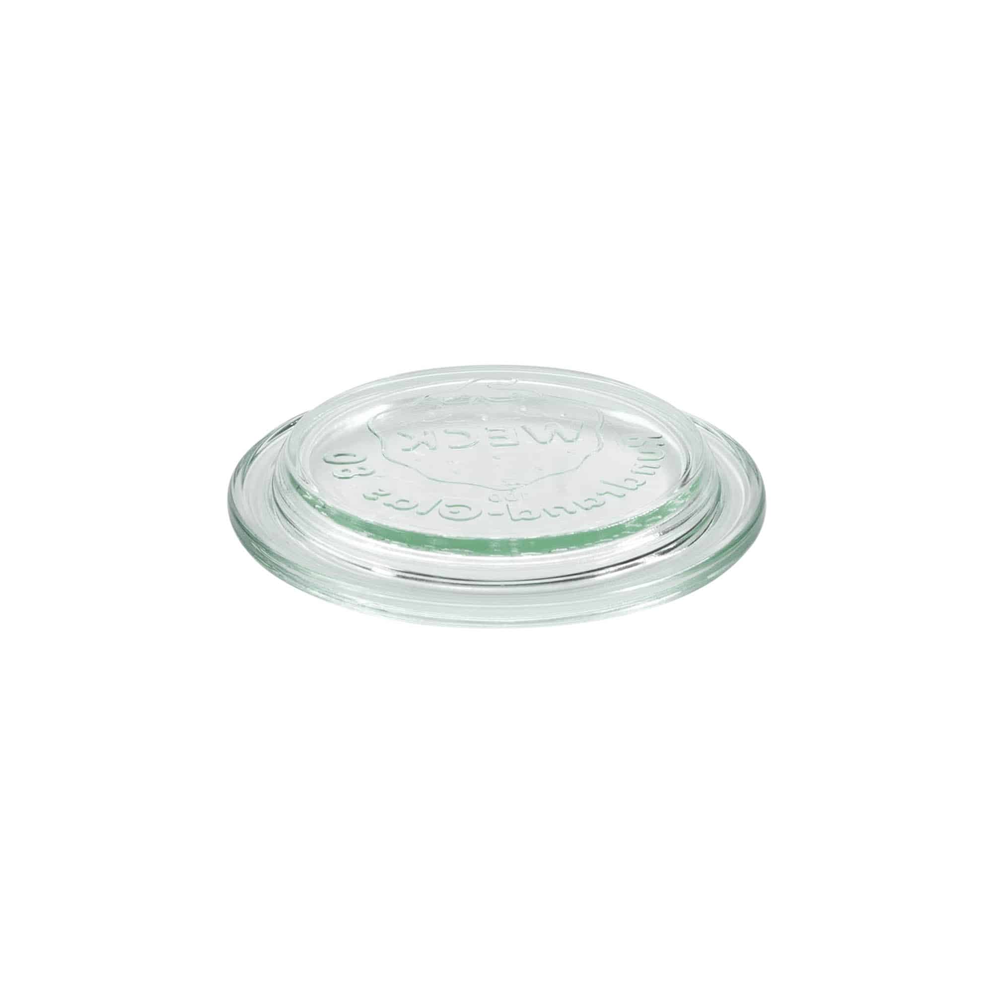 WECK glass lid with round rim, for opening: RR80 WECK glass lid with round rim, for opening: RR80