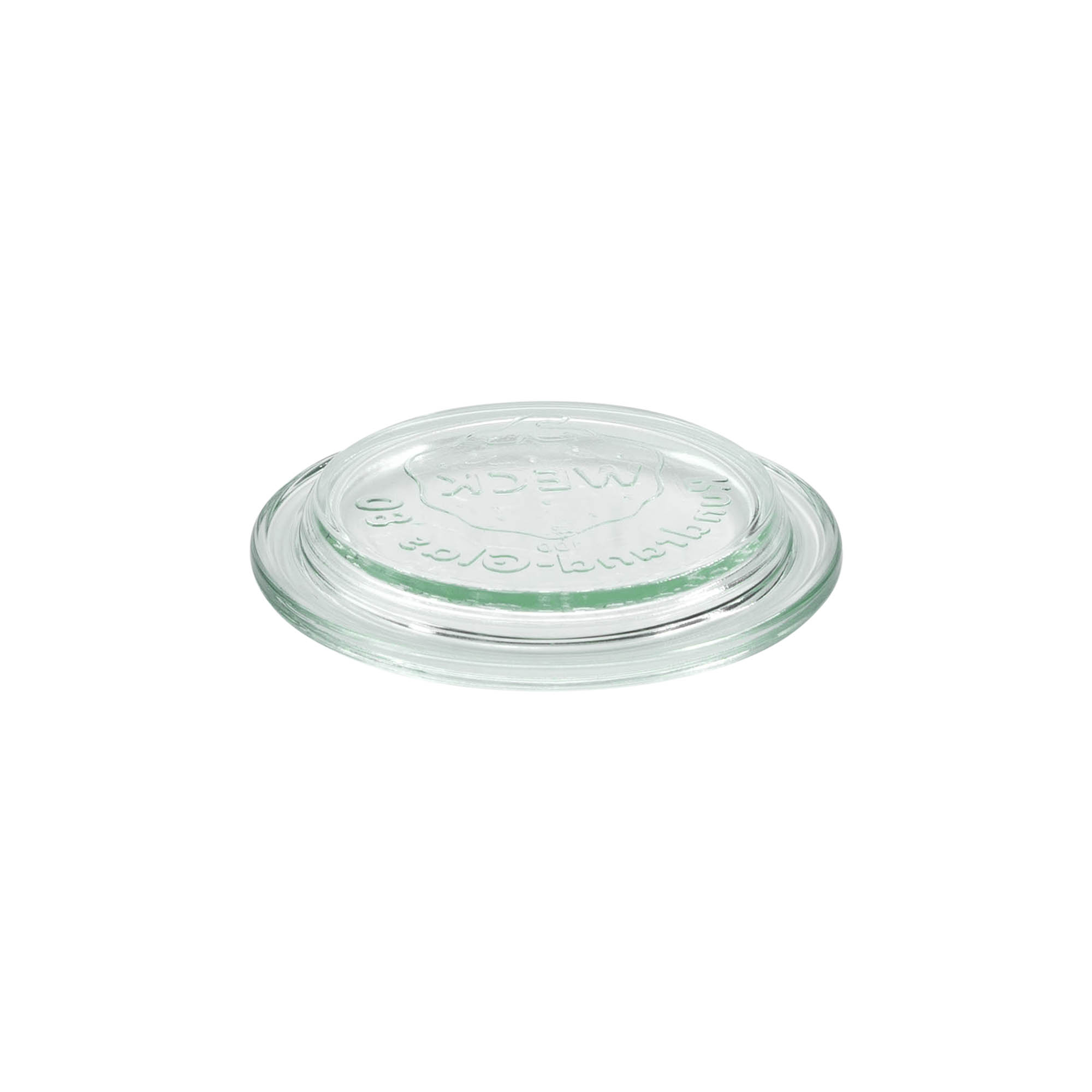 WECK glass lid with round rim, for opening: RR80