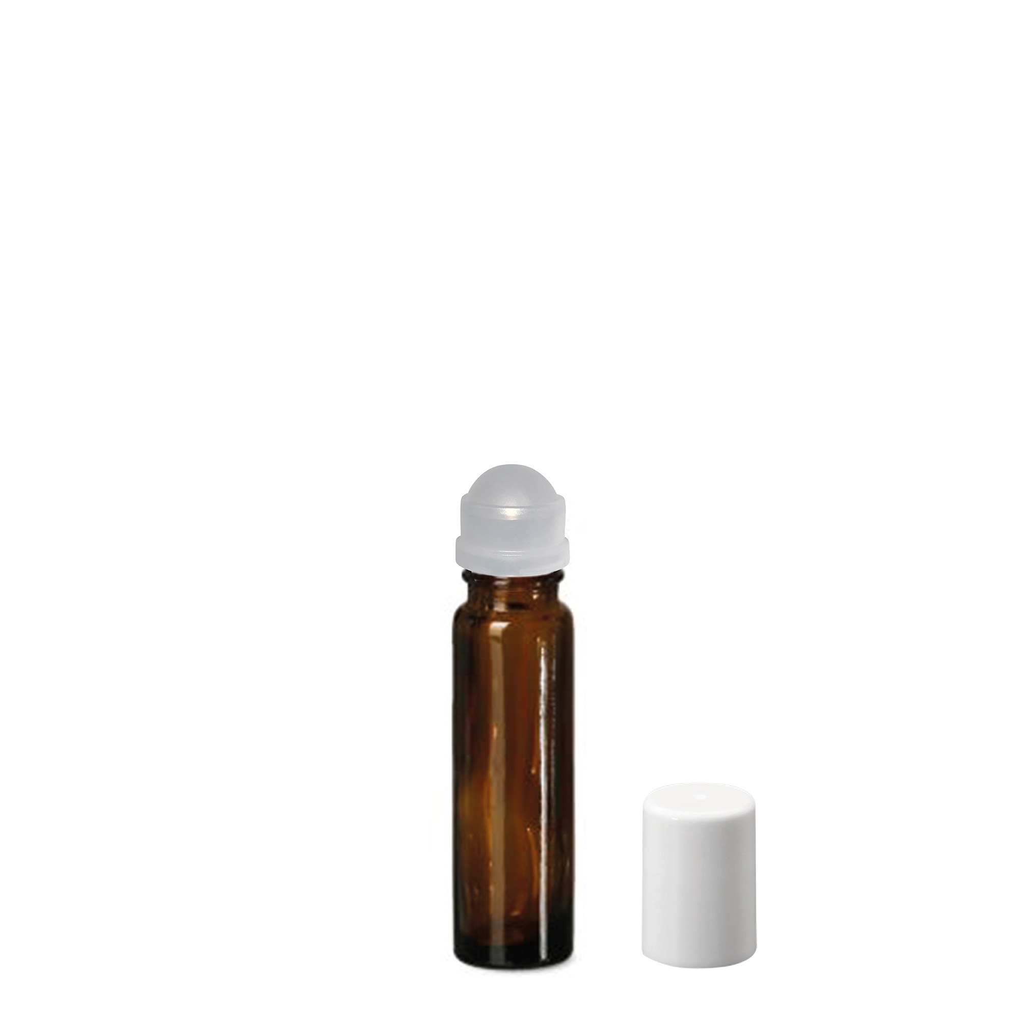 10 ml roll-on bottle, glass, brown, opening: screw cap
