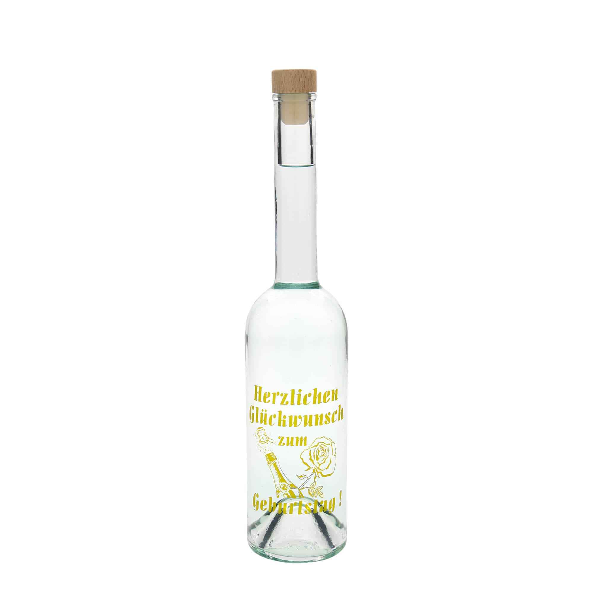 500 ml glass bottle 'Maximo', print: 'Carnival', closure: cork
