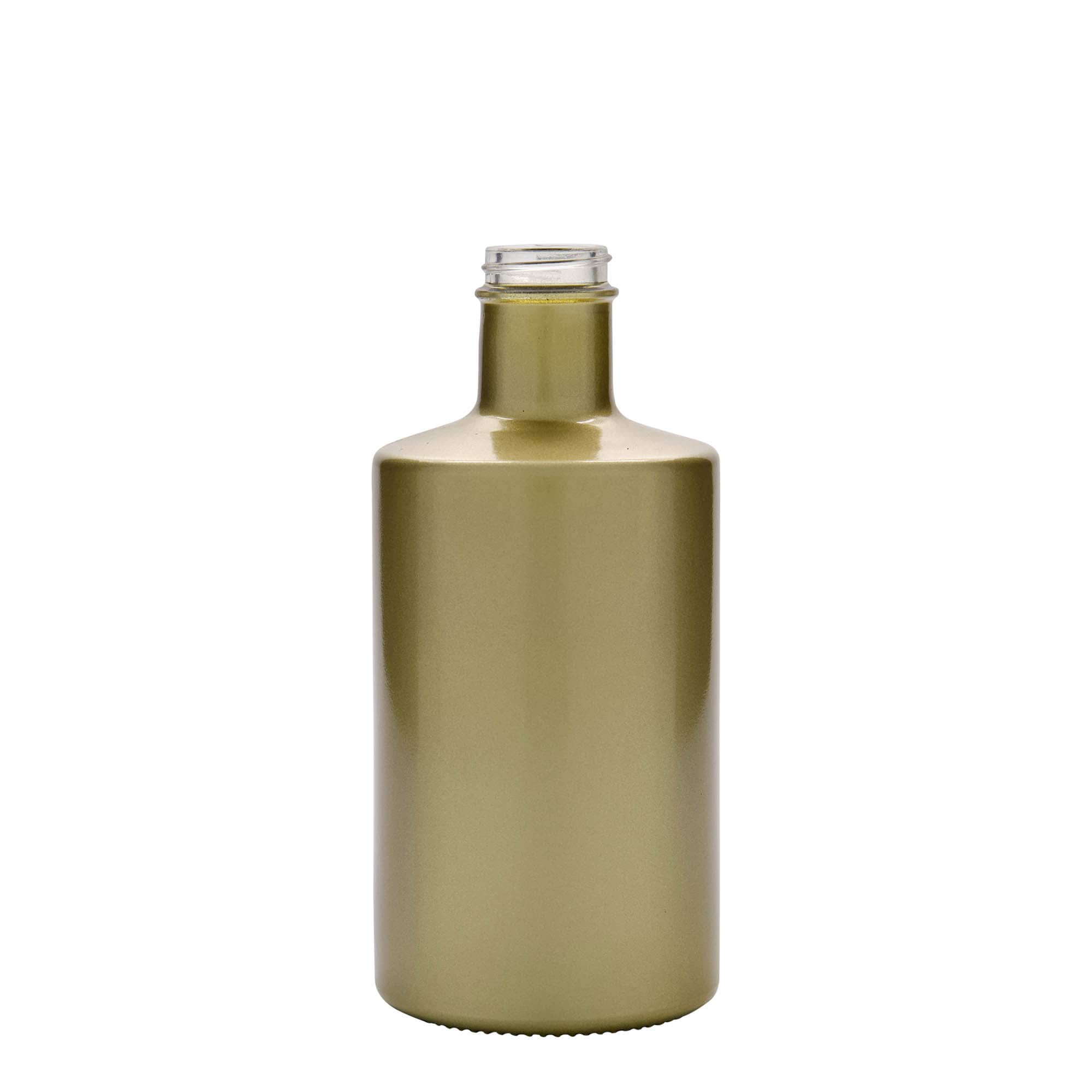 500 ml glass bottle ‘Caroline’, gold, opening: GPI 33