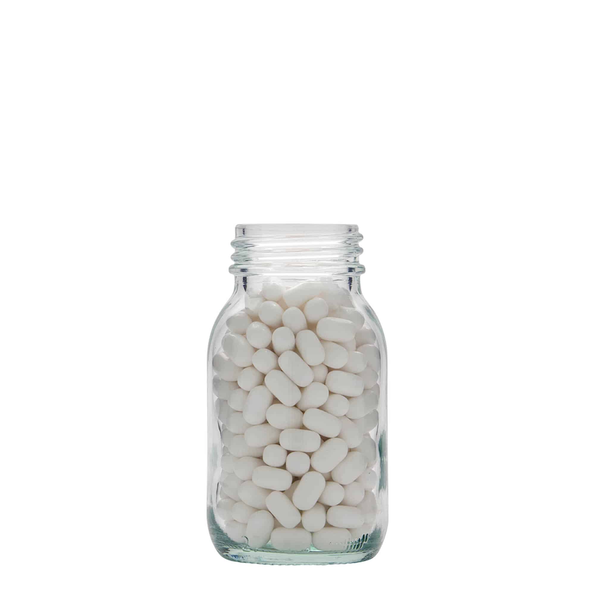 125 ml wide-neck jar, opening: DIN 40 125 ml wide-neck jar, opening: DIN 40