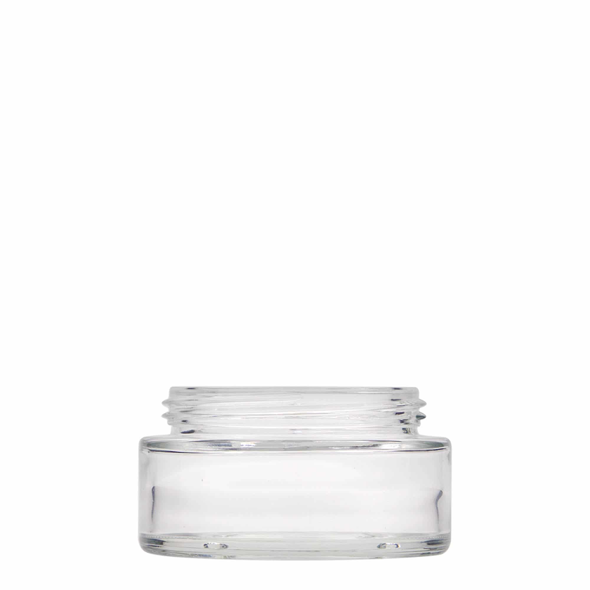 100 ml cosmetic jar 'Clear Edition', glass, closure: screw cap