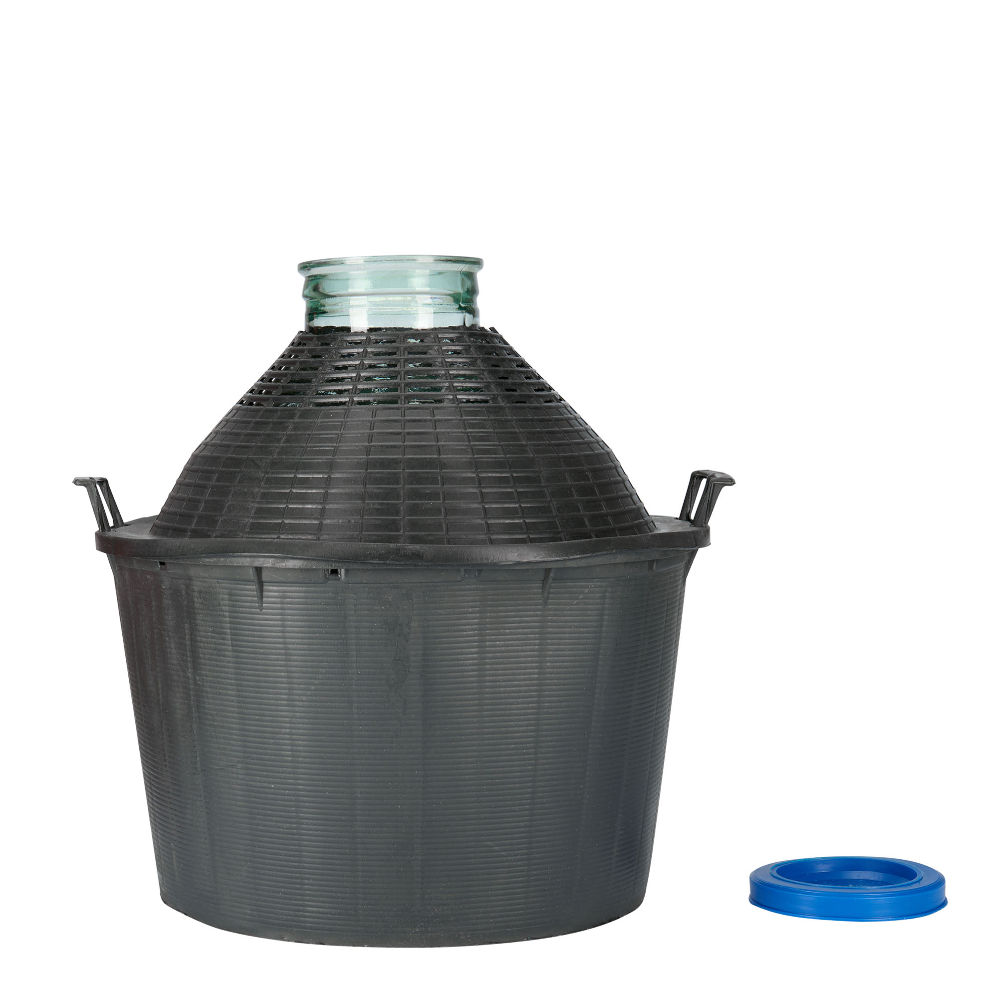 34 l balloon bottle wide neck, glass, opening: slip lid