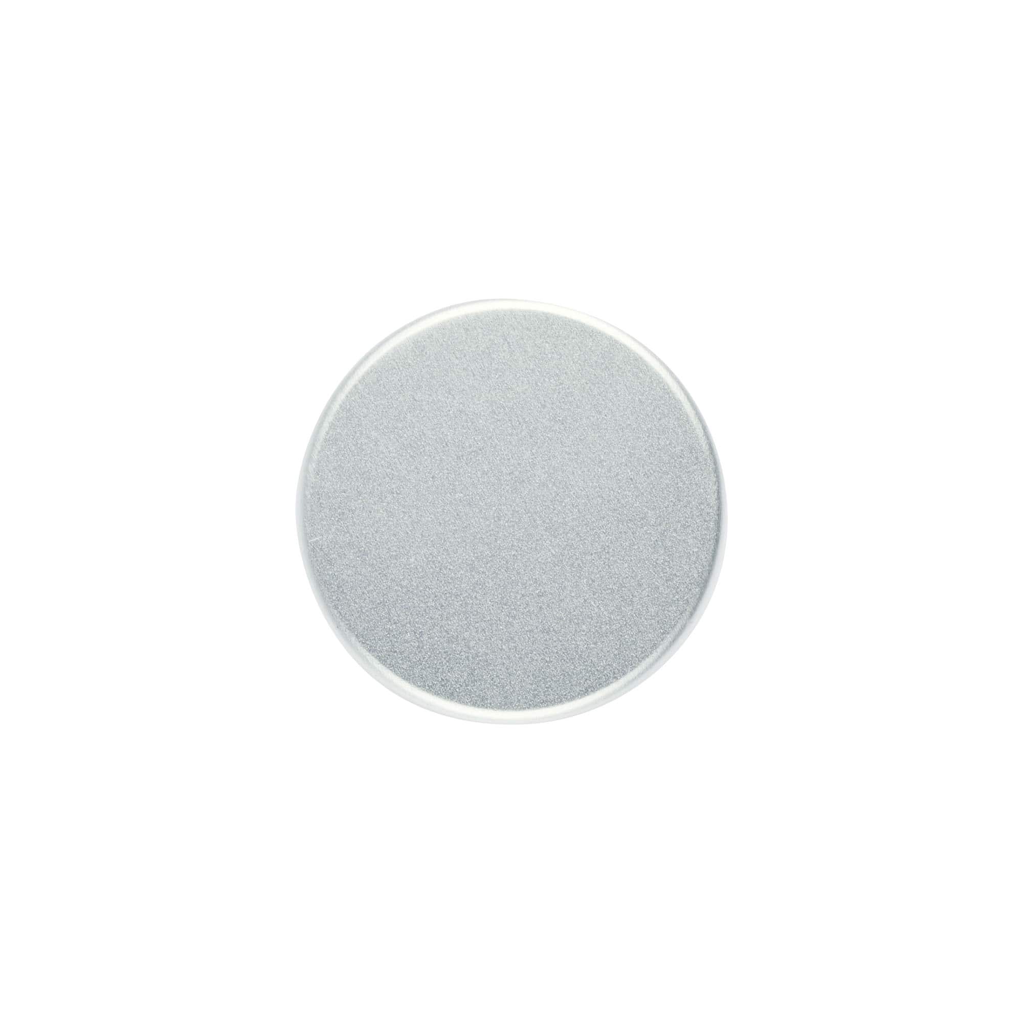 Screw cap, metal, silver, for opening: GPI 33/400