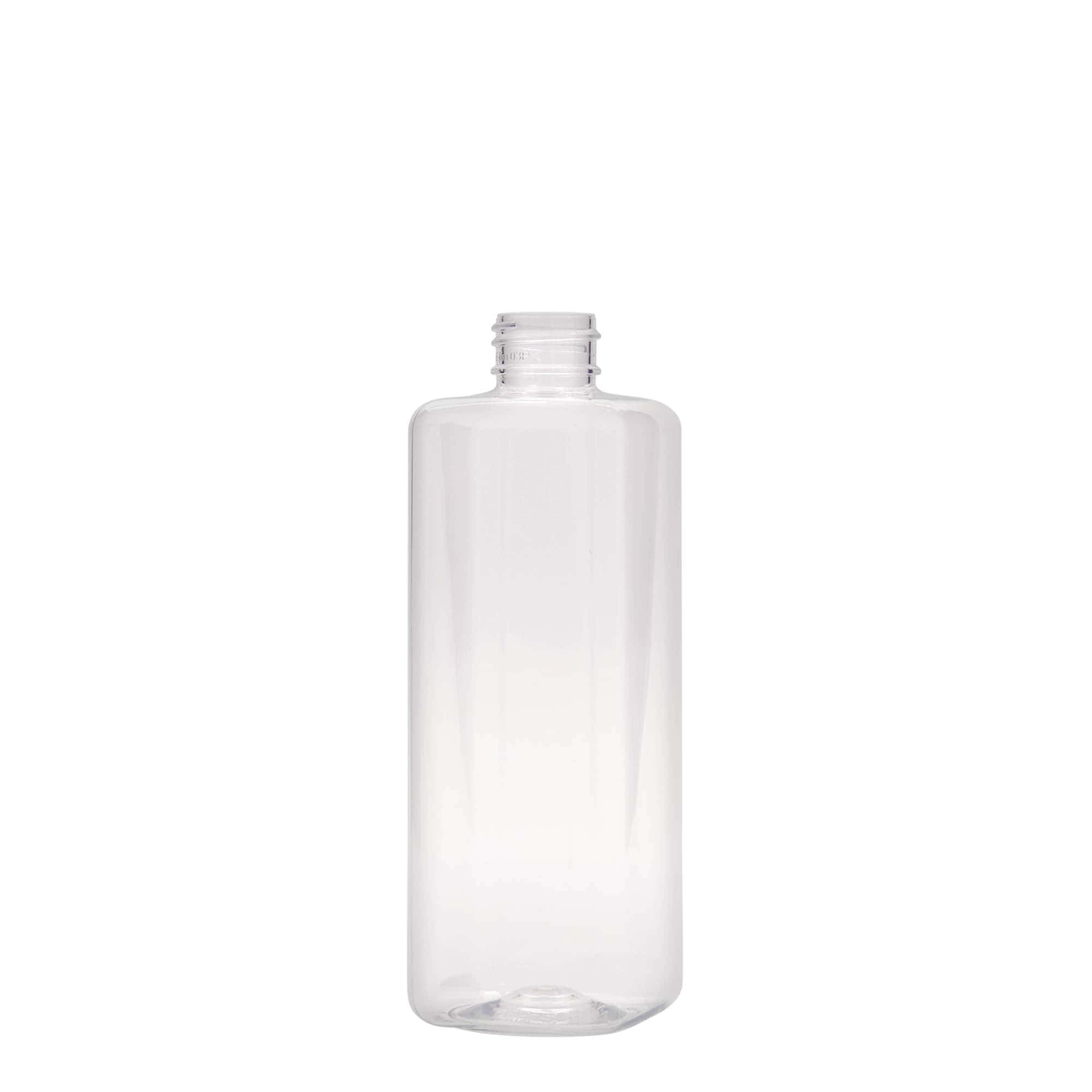 300 ml PET bottle 'Karl', square, plastic, neck: 24/410